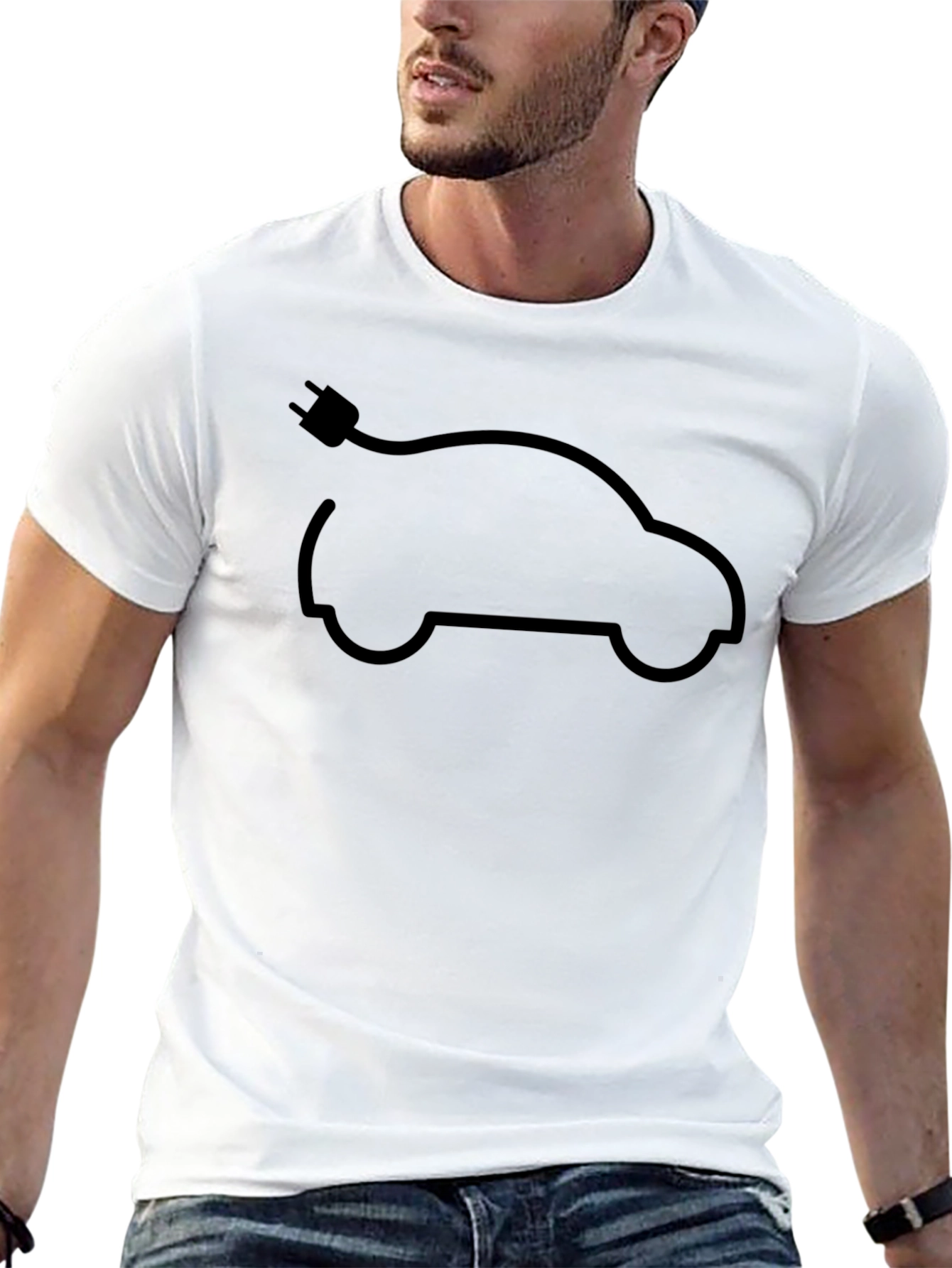 Electric Car T-Shirt - Eco-Friendly Design