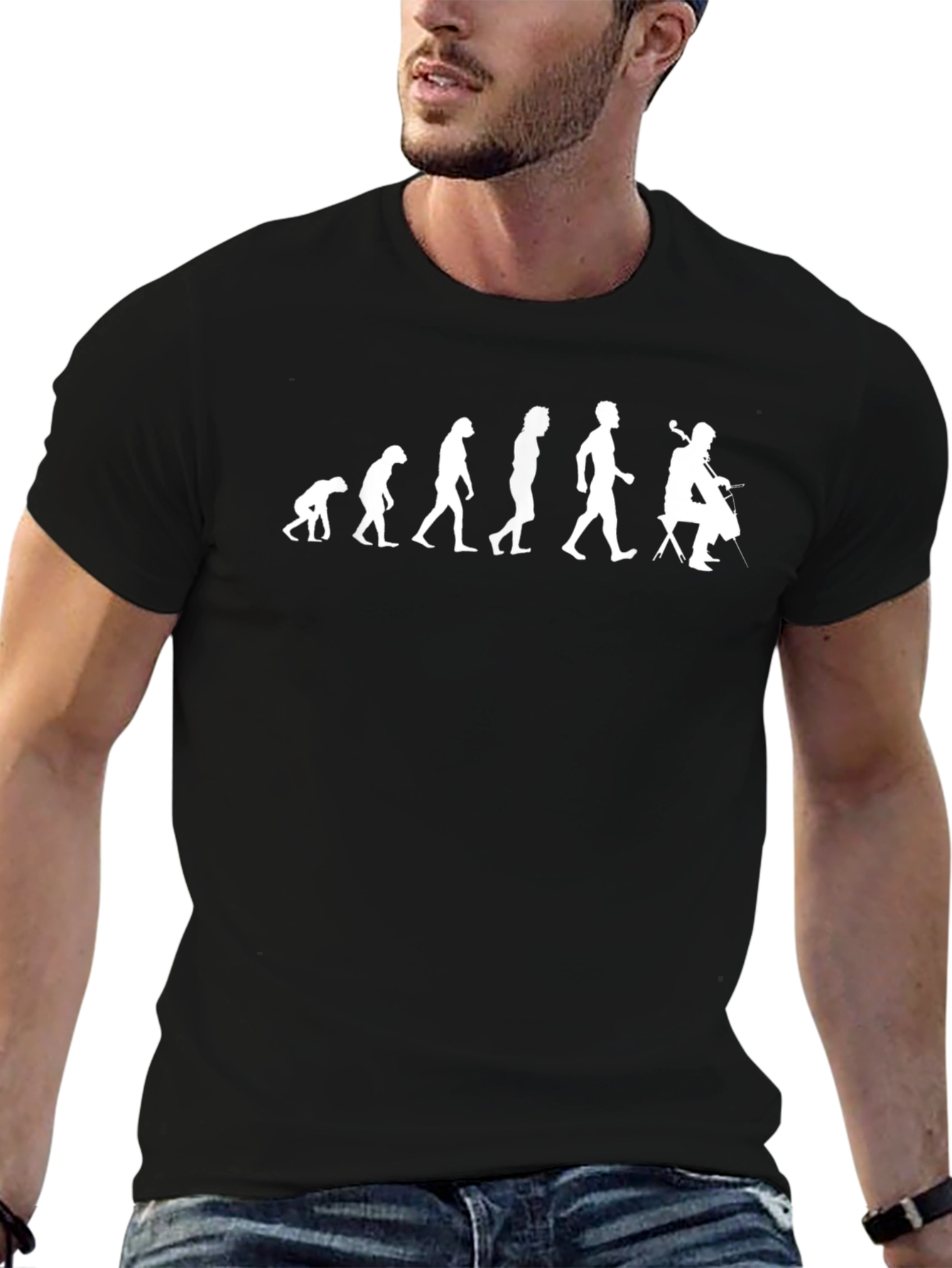 Cello Evolution T-Shirt - Musician Gift