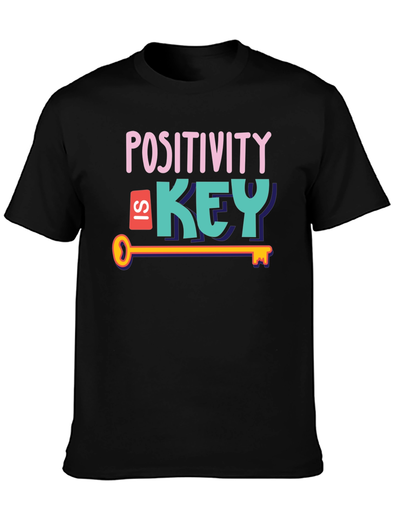 Positivity is Key Graphic Tee - Stylish Unisex T-Shirt