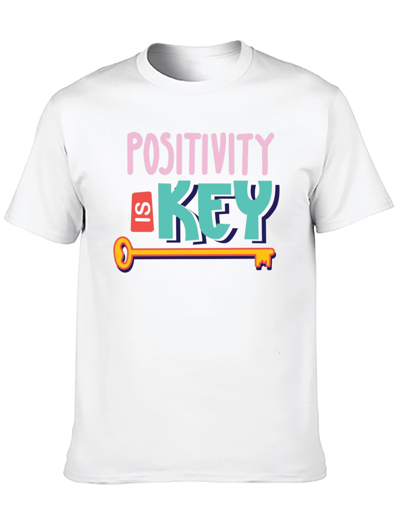 Positivity is Key Graphic Tee - Stylish Unisex T-Shirt