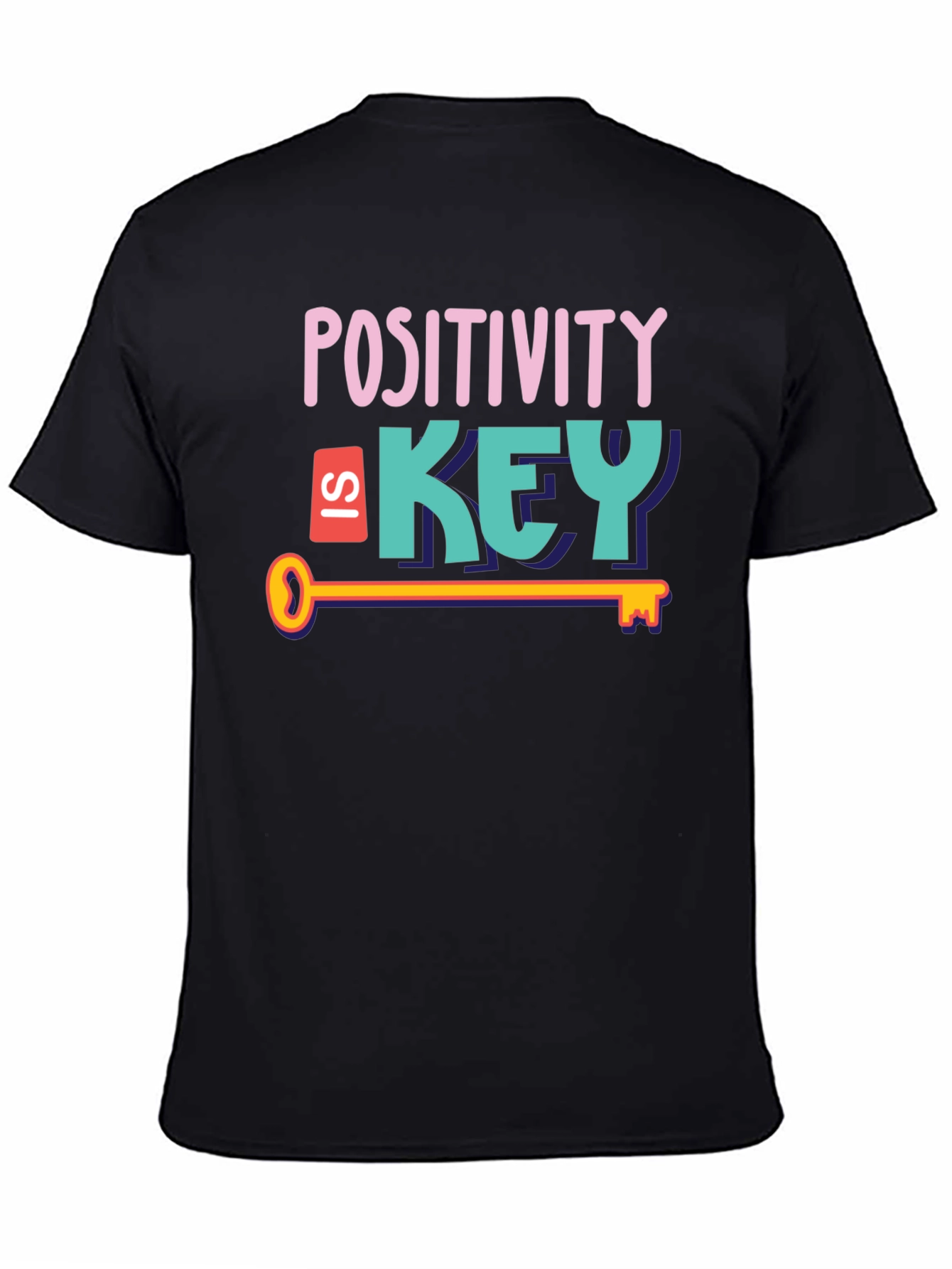 Positivity is Key Graphic Tee - Stylish Unisex T-Shirt