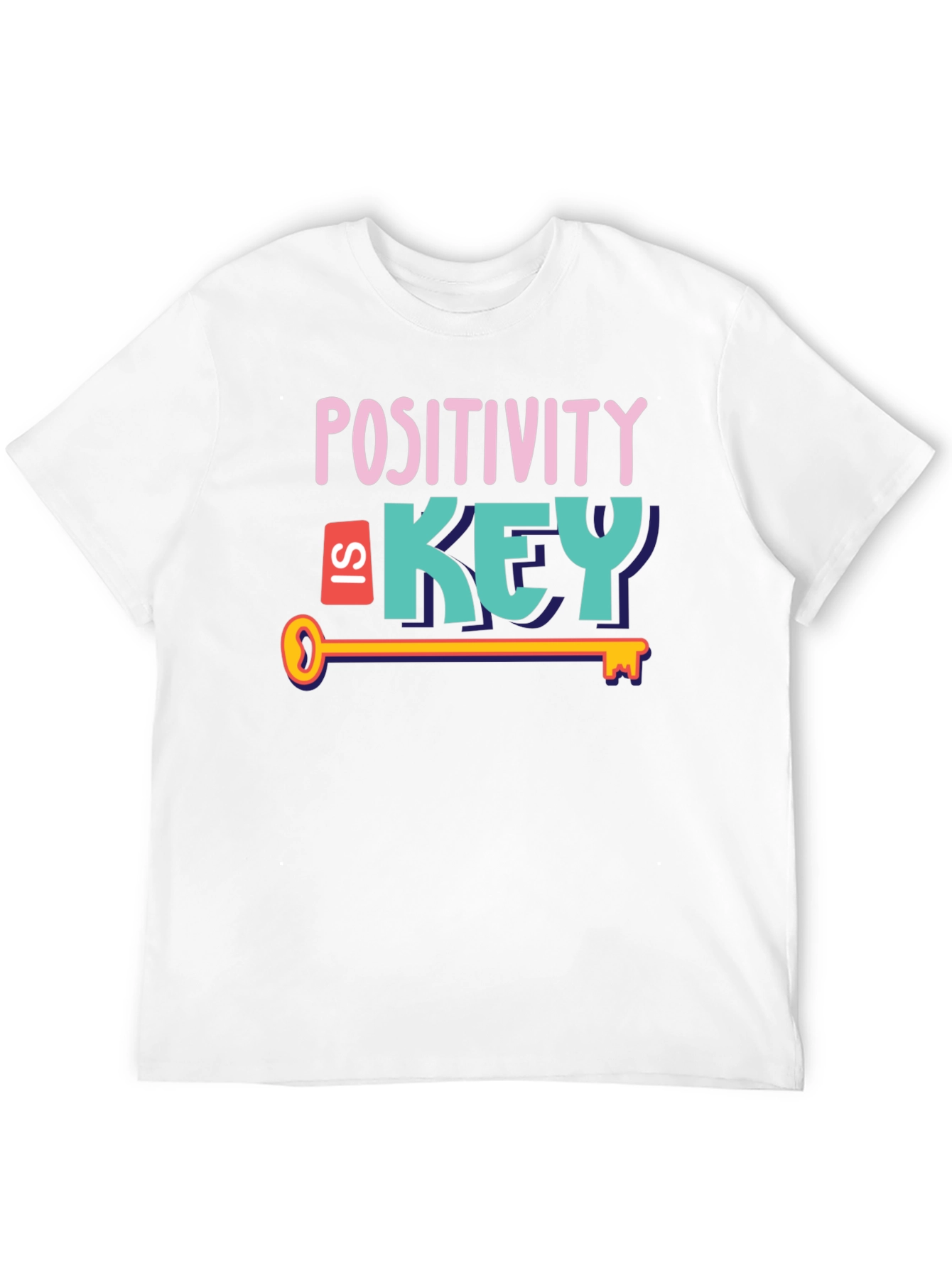 Positivity is Key Graphic Tee - Stylish Unisex T-Shirt