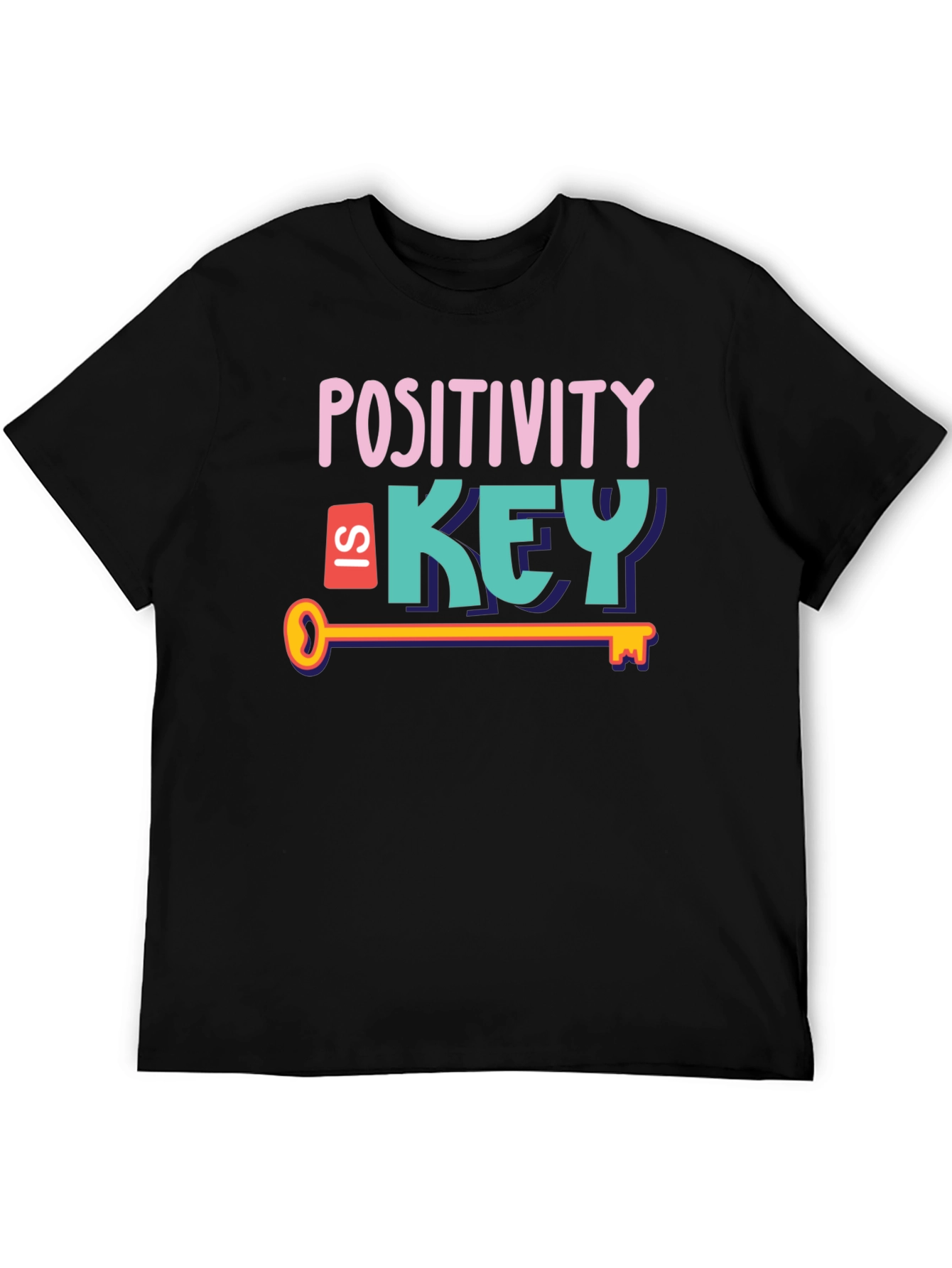 Positivity is Key Graphic Tee - Stylish Unisex T-Shirt