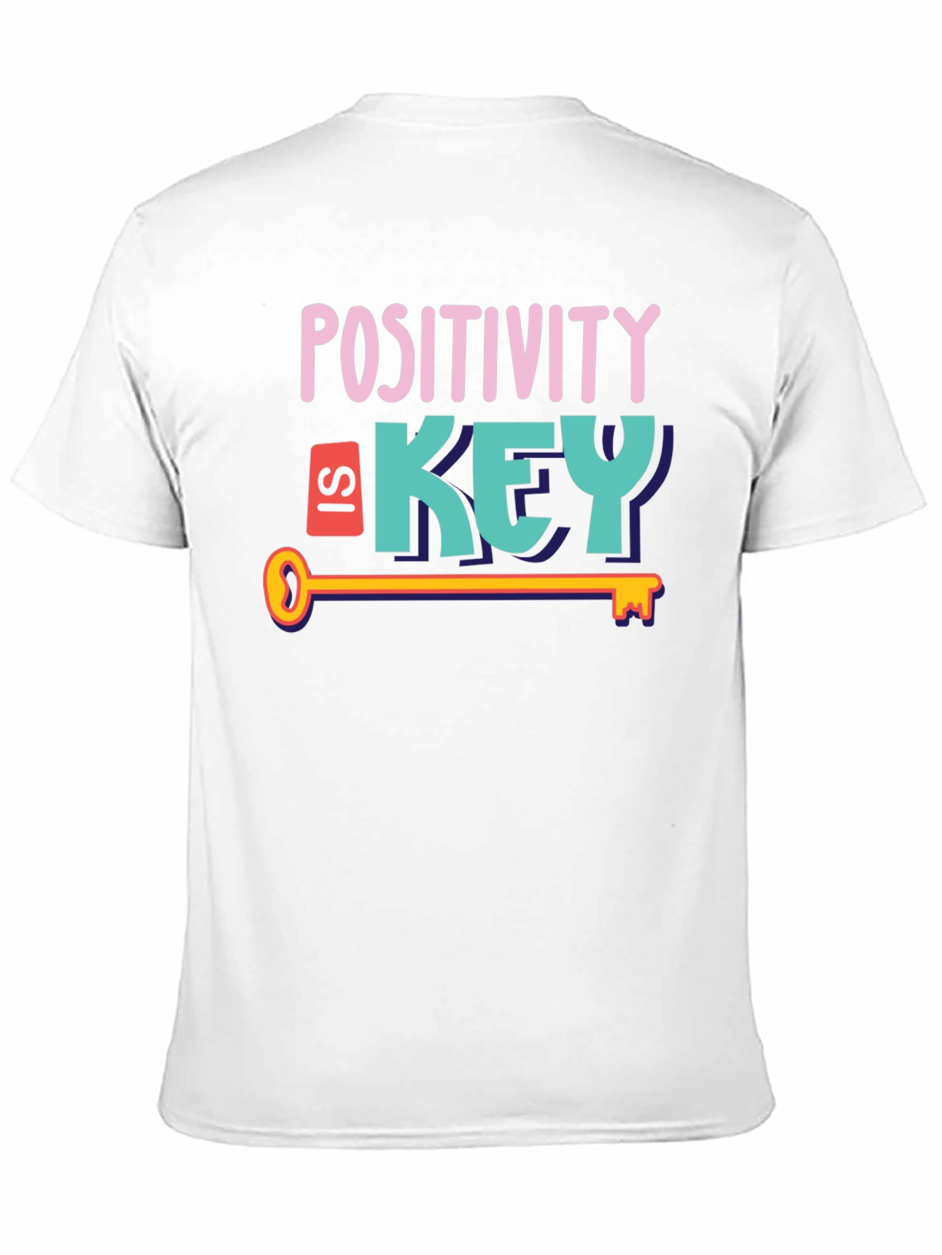 Positivity is Key Graphic Tee - Stylish Unisex T-Shirt