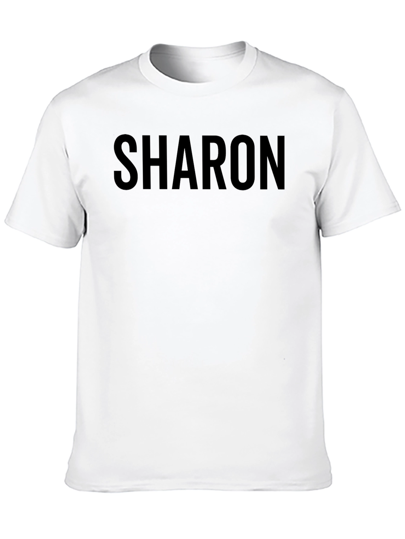 Sharon Custom Name Black T-Shirt