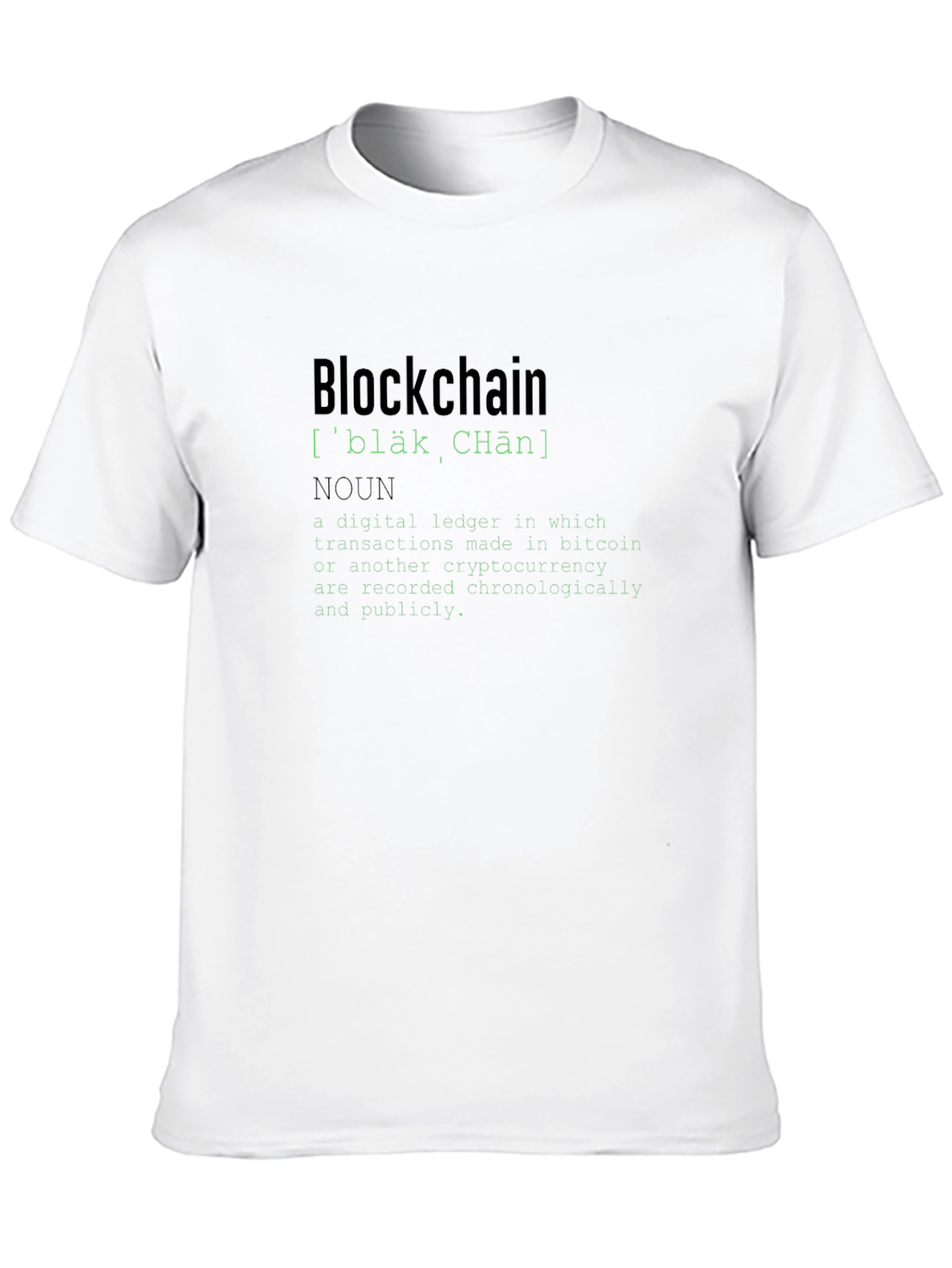 Blockchain Definition Graphic T-Shirt - Crypto Tee