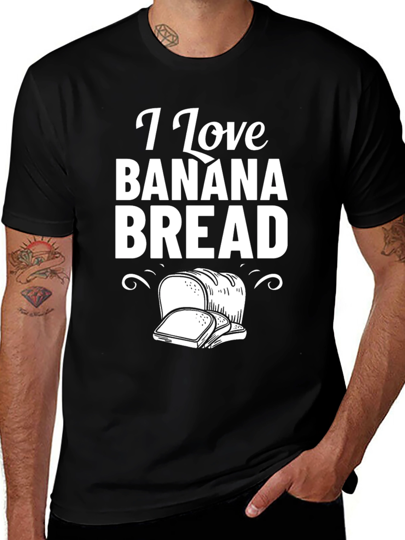 I Love Banana Bread T-Shirt Foodie Tee