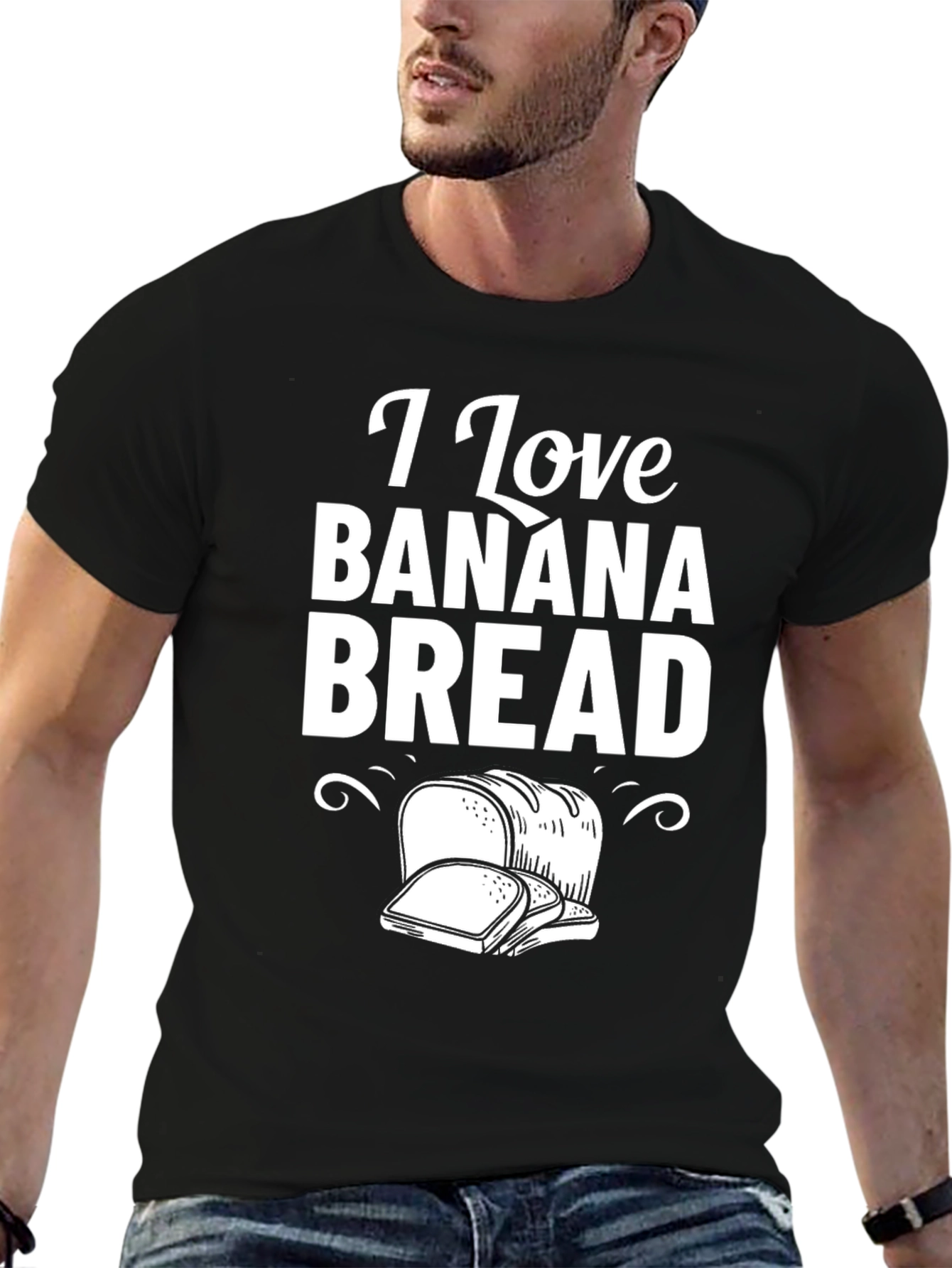 I Love Banana Bread T-Shirt Foodie Tee