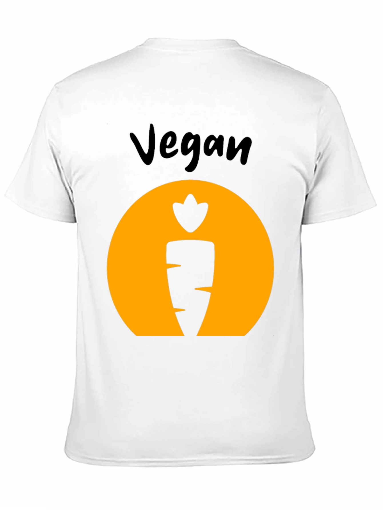 Vegan Carrot Graphic Tee - Black