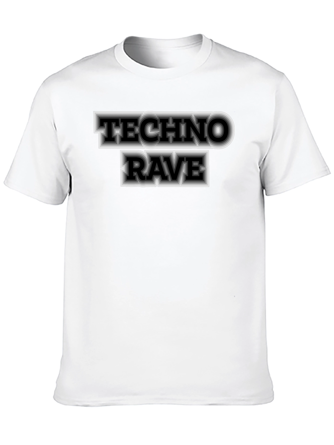 Techno Rave Graphic Tee - Black T-Shirt