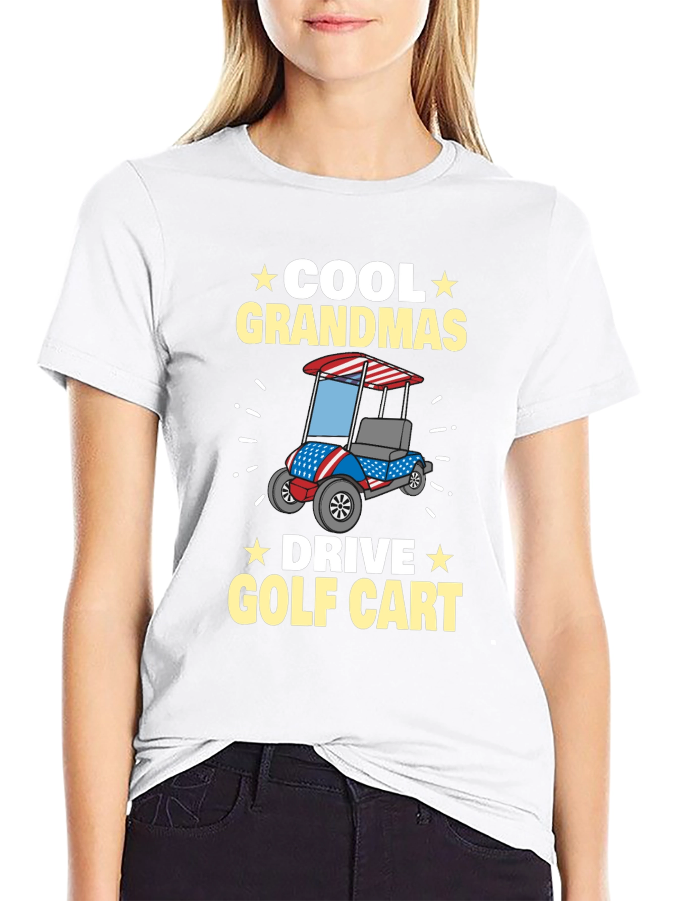 Cool Grandmas Drive Golf Cart T-Shirt