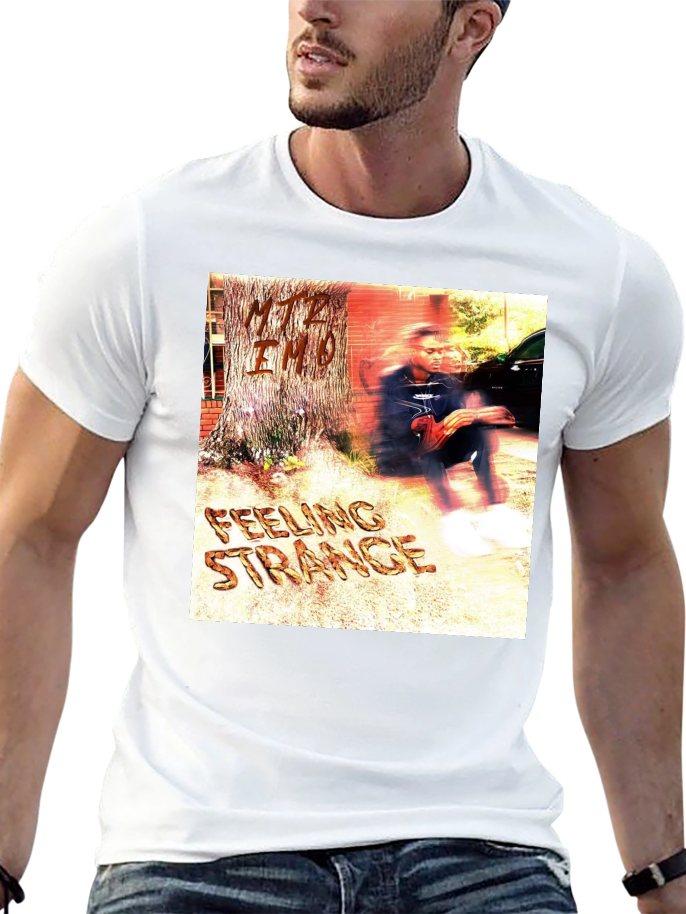 Feeling Strange Graphic T-Shirt - Trendy Unisex Tee