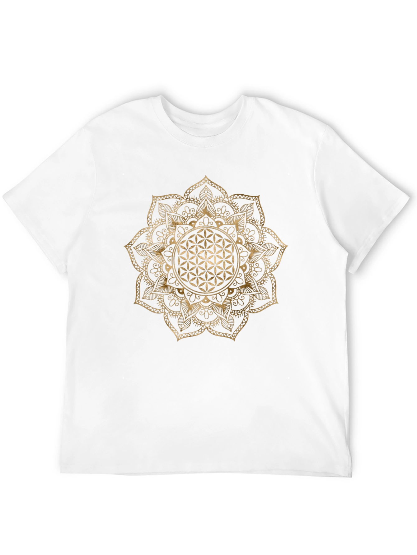 Geometric Flower of Life Graphic T-Shirt