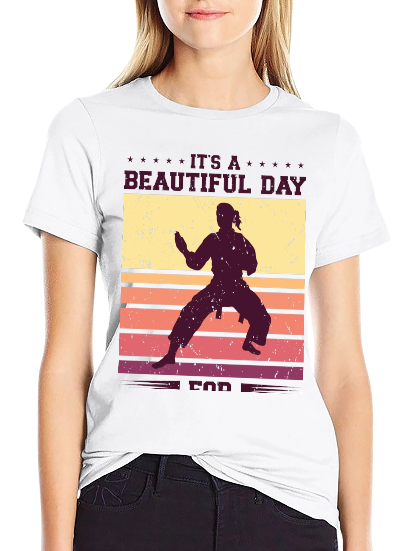 Its A Beautiful Day for Karate Graphic Tee