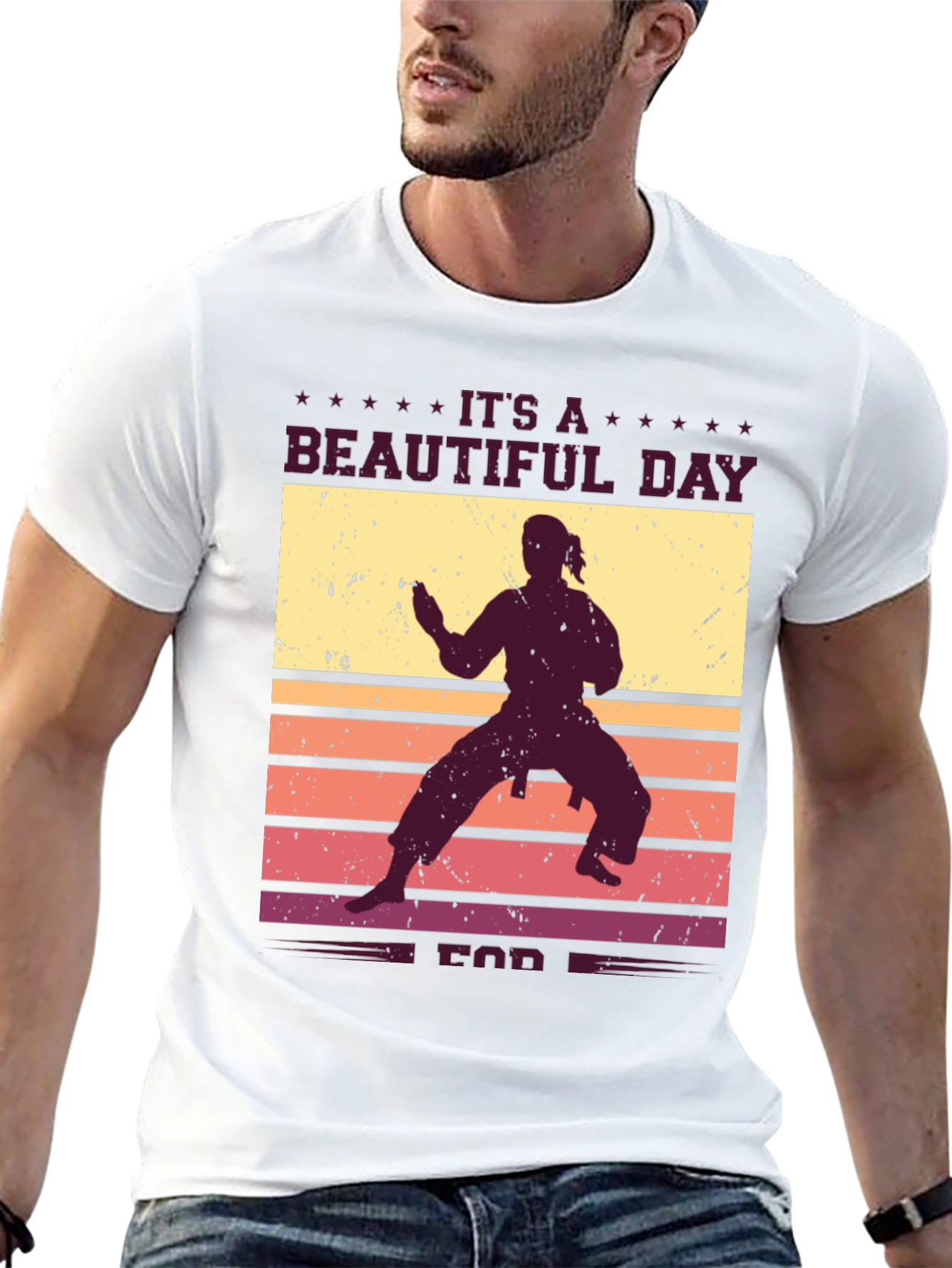 Its A Beautiful Day for Karate Graphic Tee