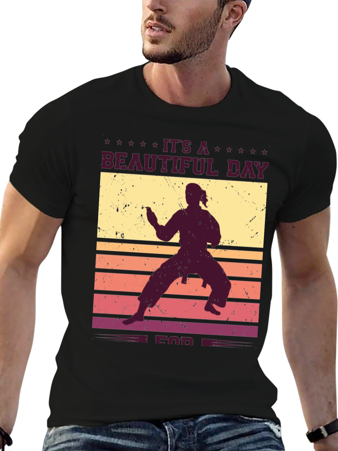 Its A Beautiful Day for Karate Graphic Tee