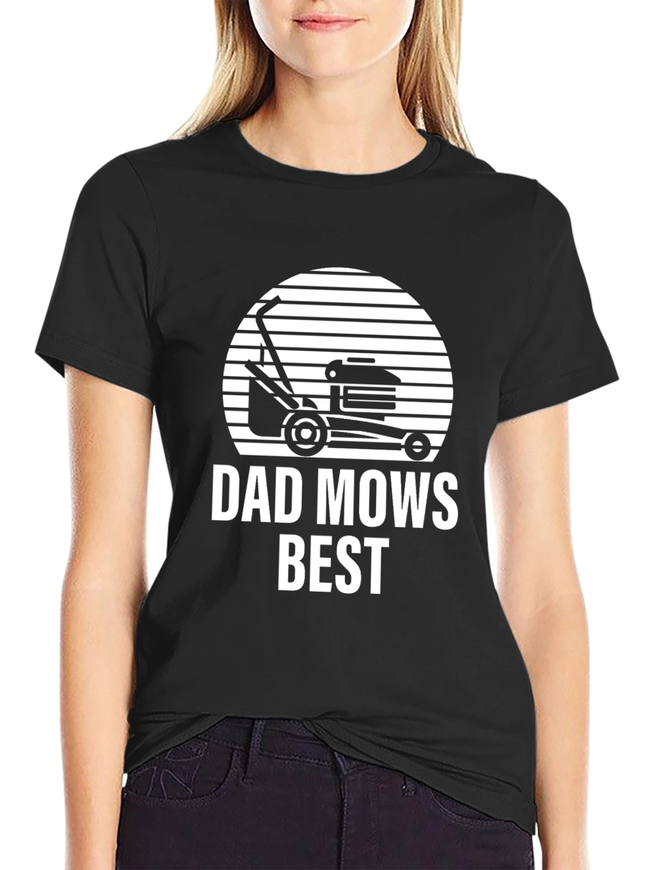 Dad Mows Best T-Shirt - Fathers Day Gift