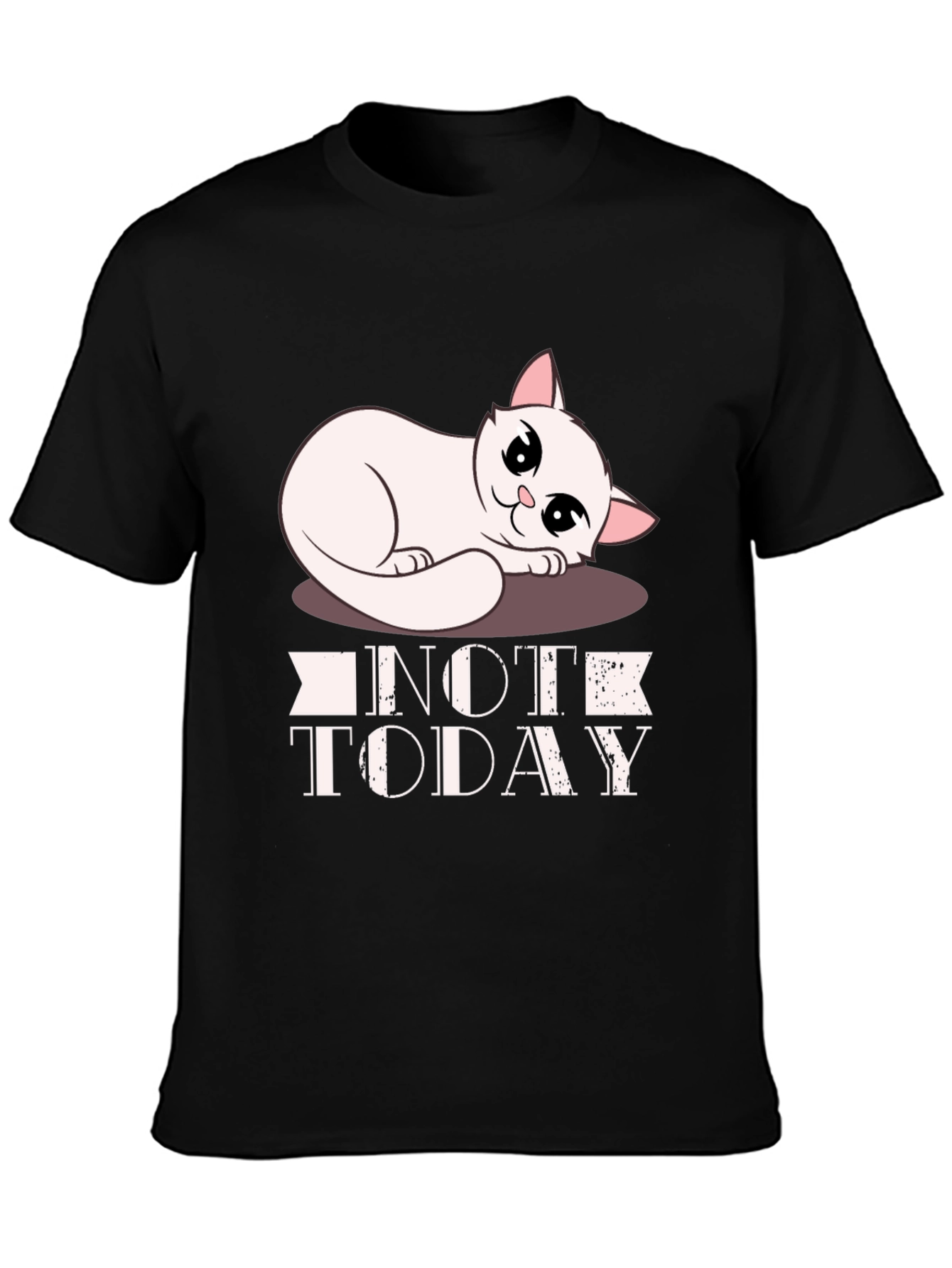 Not Today Cat Graphic T-Shirt