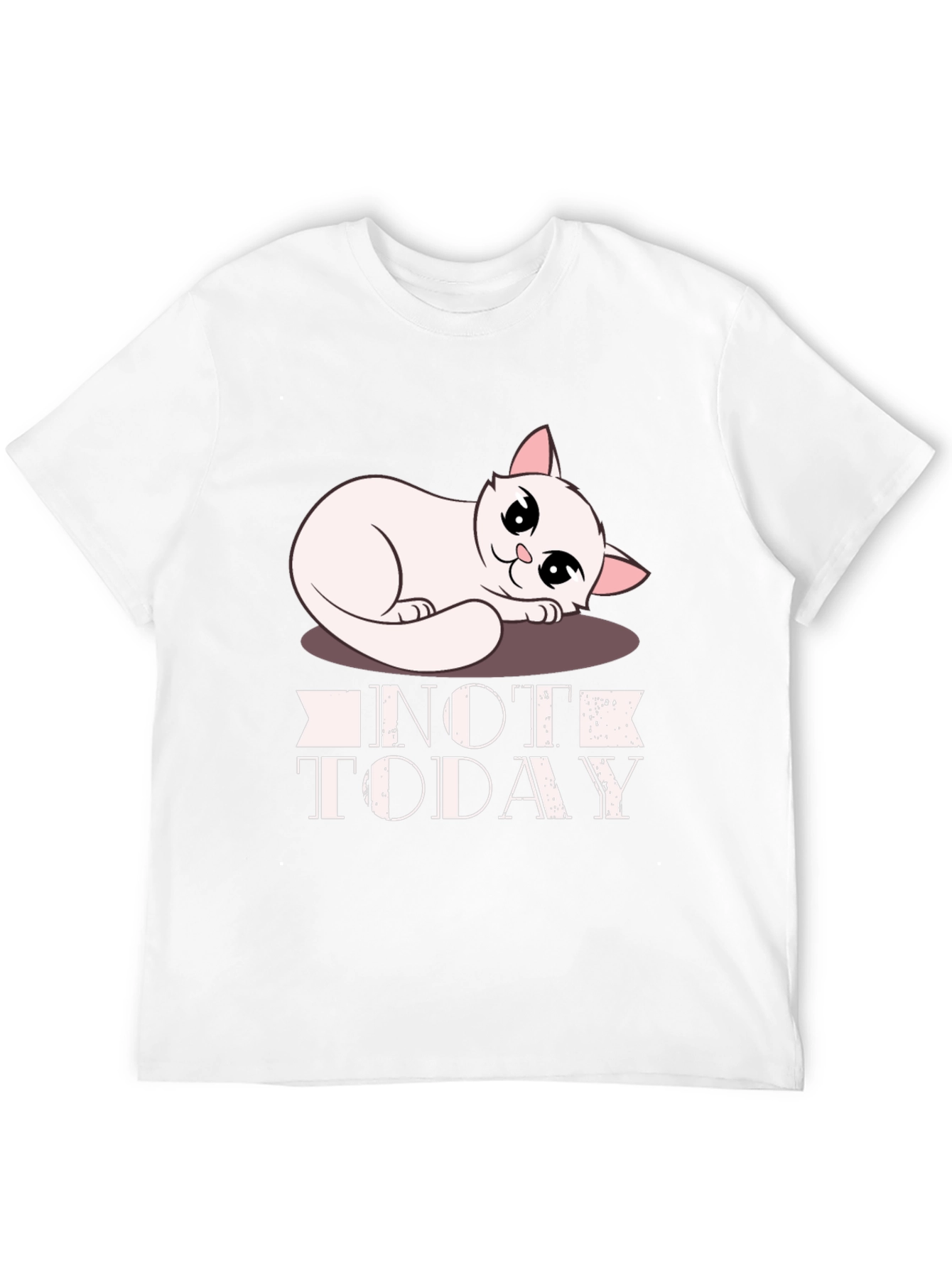 Not Today Cat Graphic T-Shirt