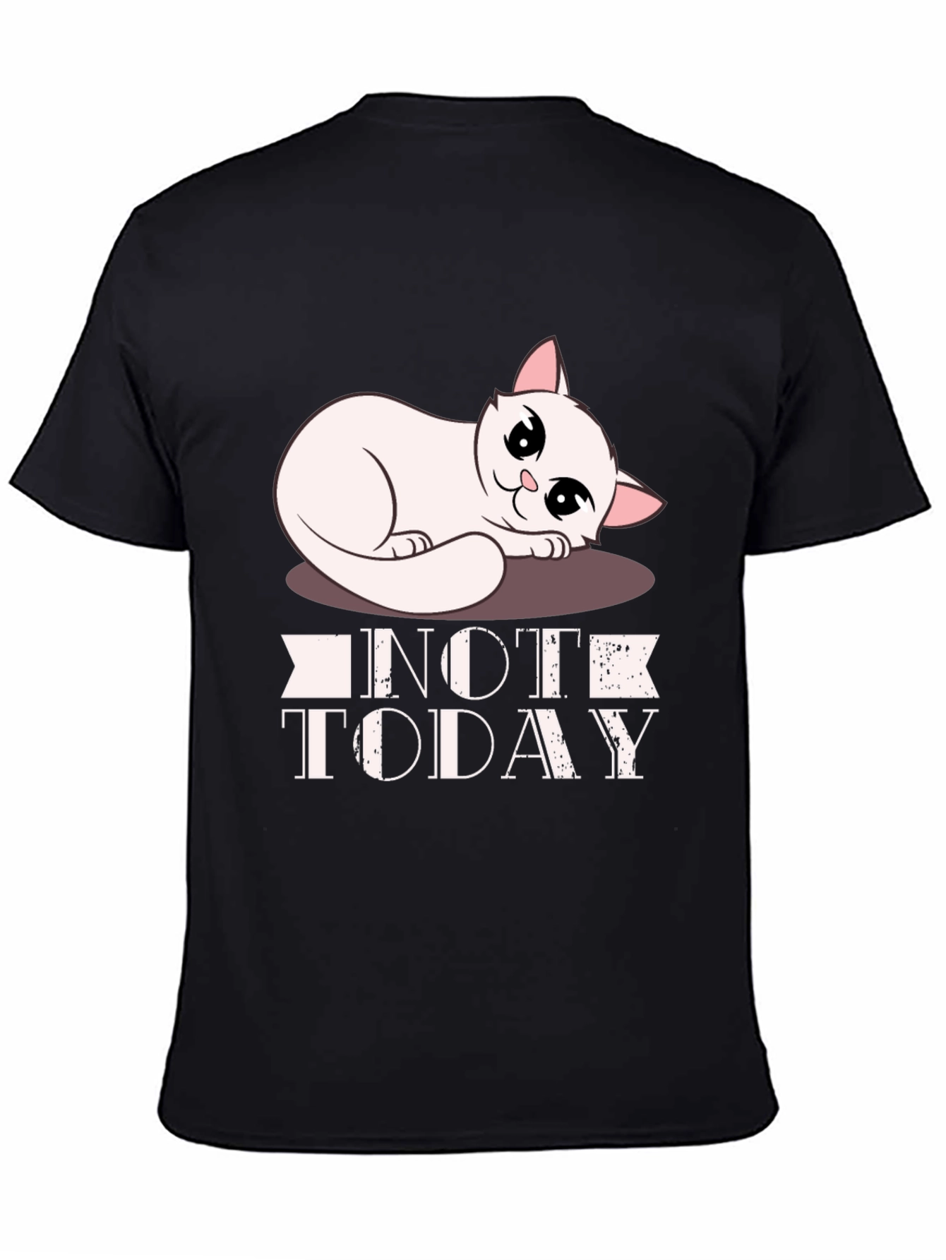 Not Today Cat Graphic T-Shirt