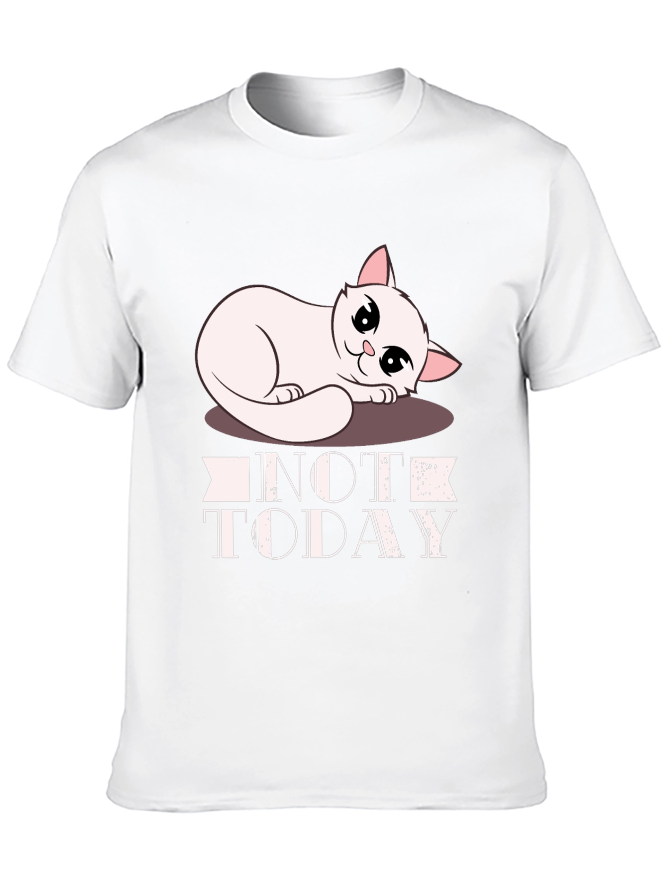 Not Today Cat Graphic T-Shirt