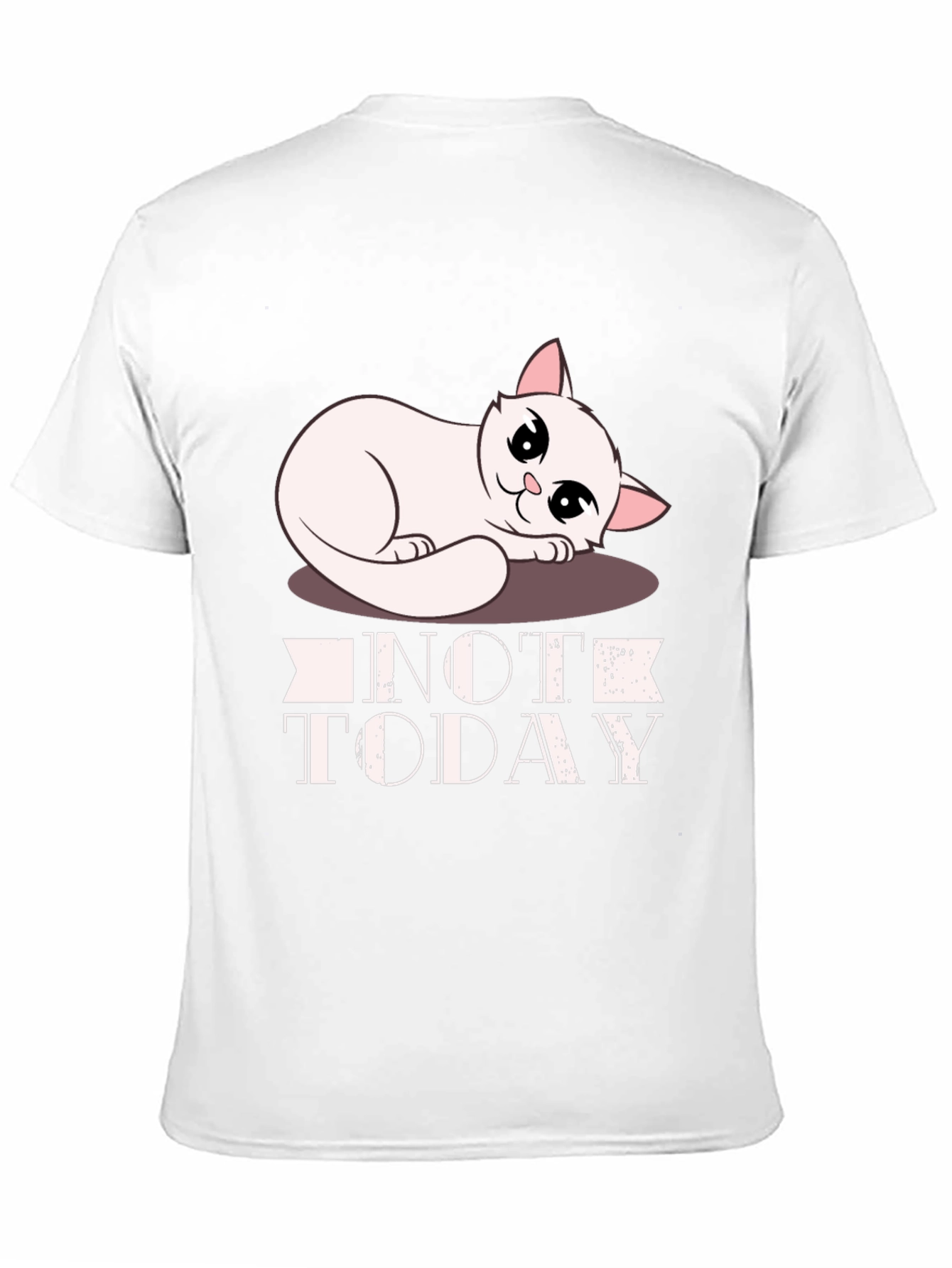 Not Today Cat Graphic T-Shirt