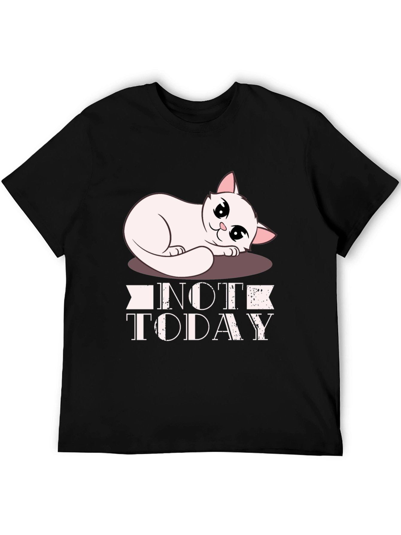 Not Today Cat Graphic T-Shirt