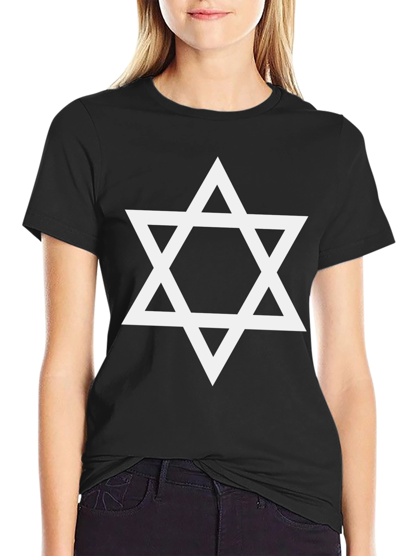 Star of David T-Shirt - Classic Black Tee