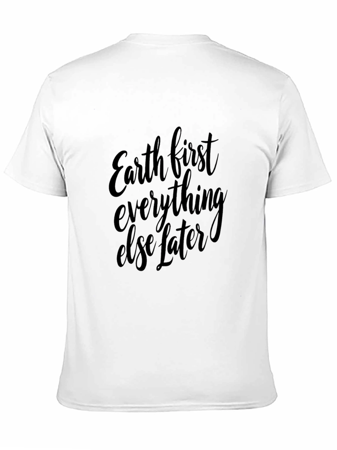 Earth First Black T-Shirt - Eco-Friendly Style