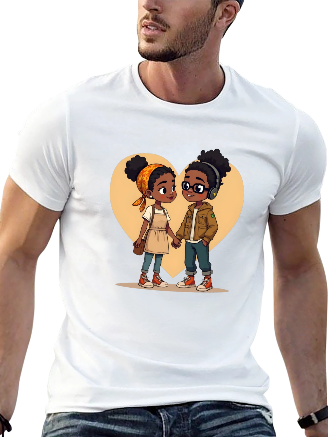 Cute Couple T-Shirt - Cartoon Love Tee
