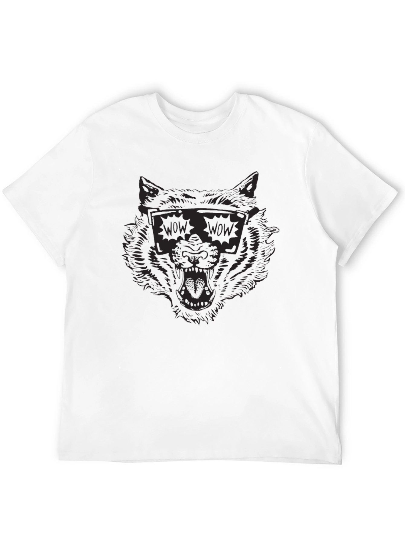 Cool Wolf WOW Sunglasses Graphic Tee
