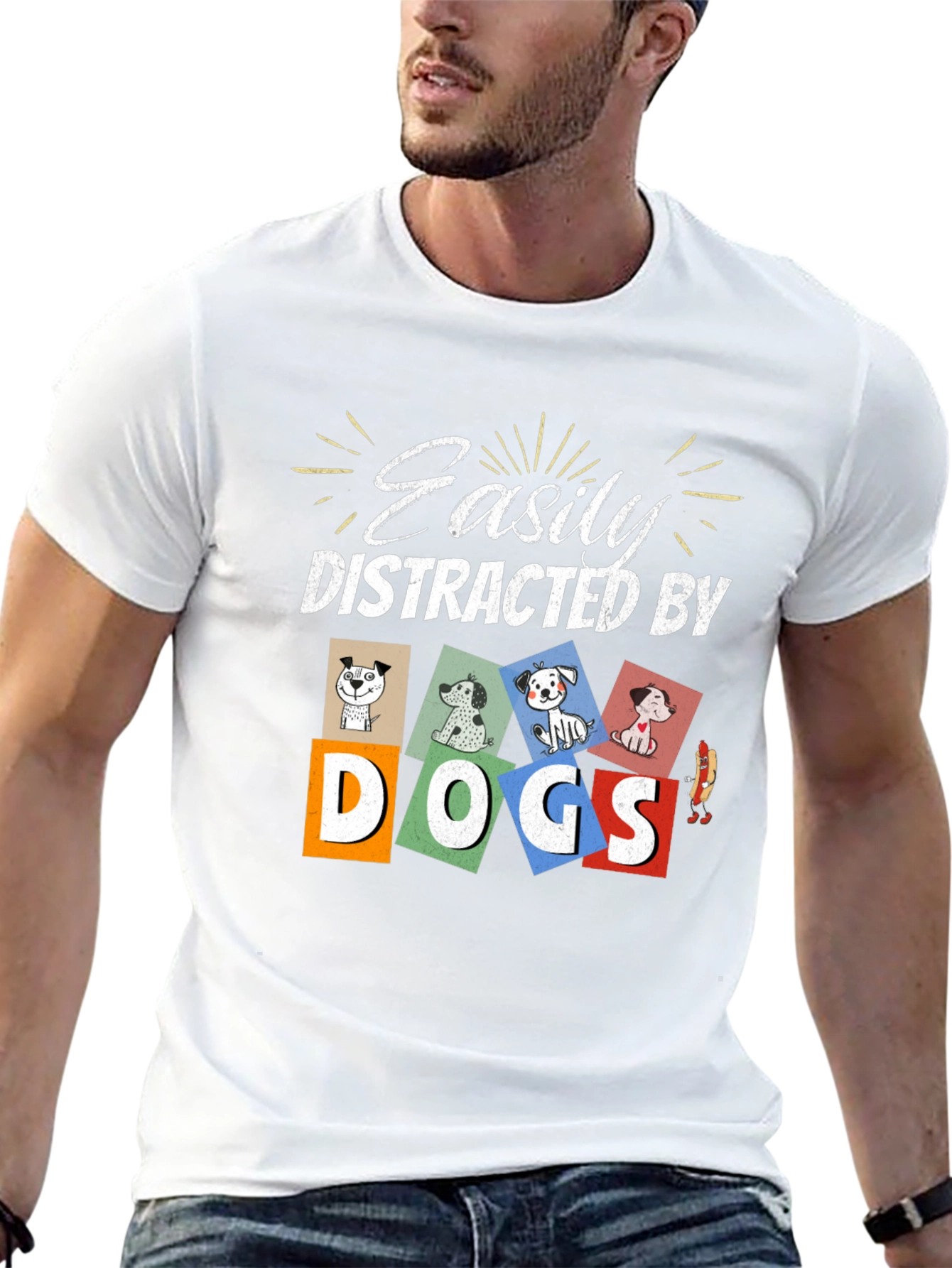 Easily Distracted By Dogs T-Shirt