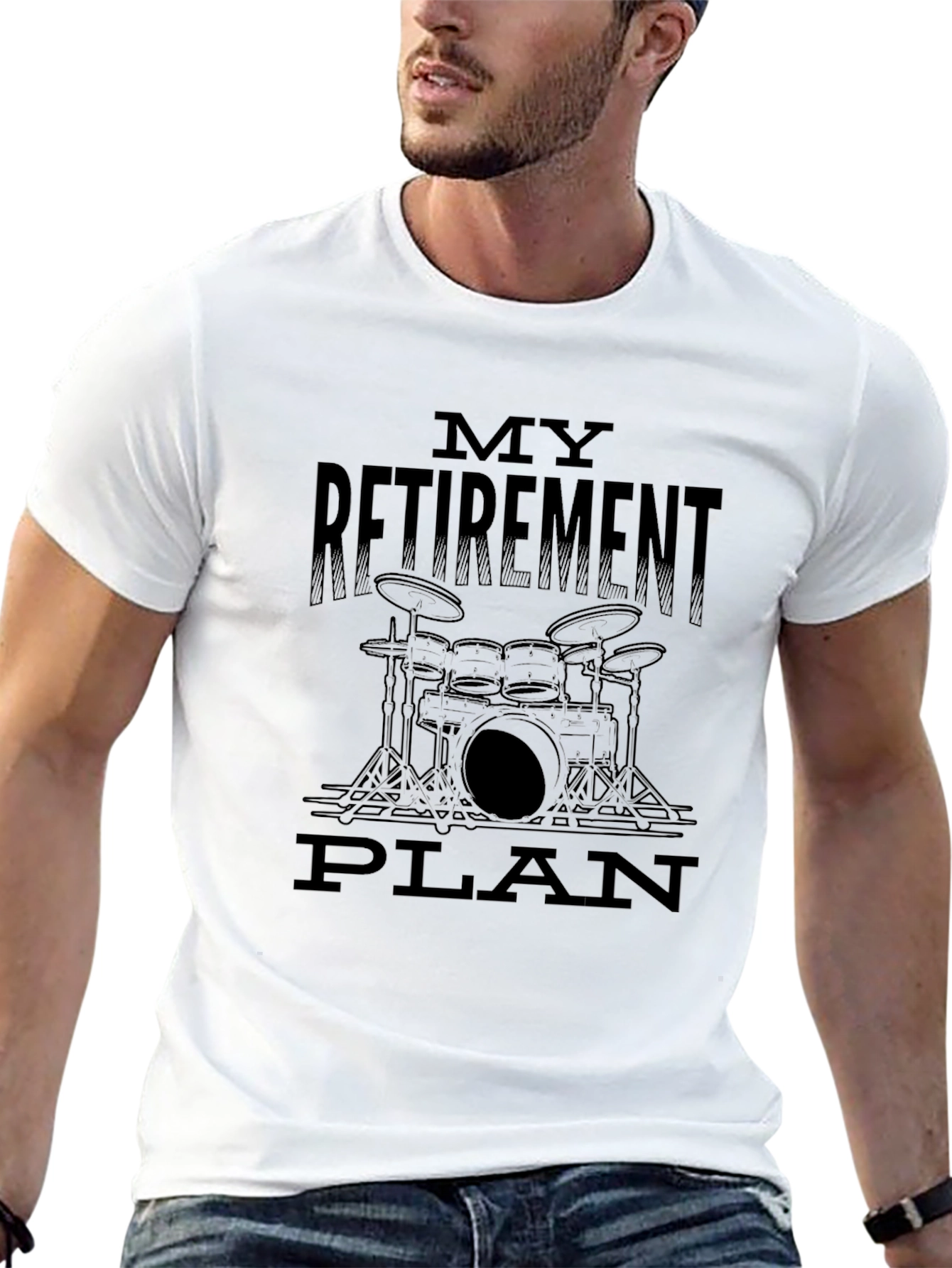 My Retirement Plan Drum Set Graphic T-Shirt