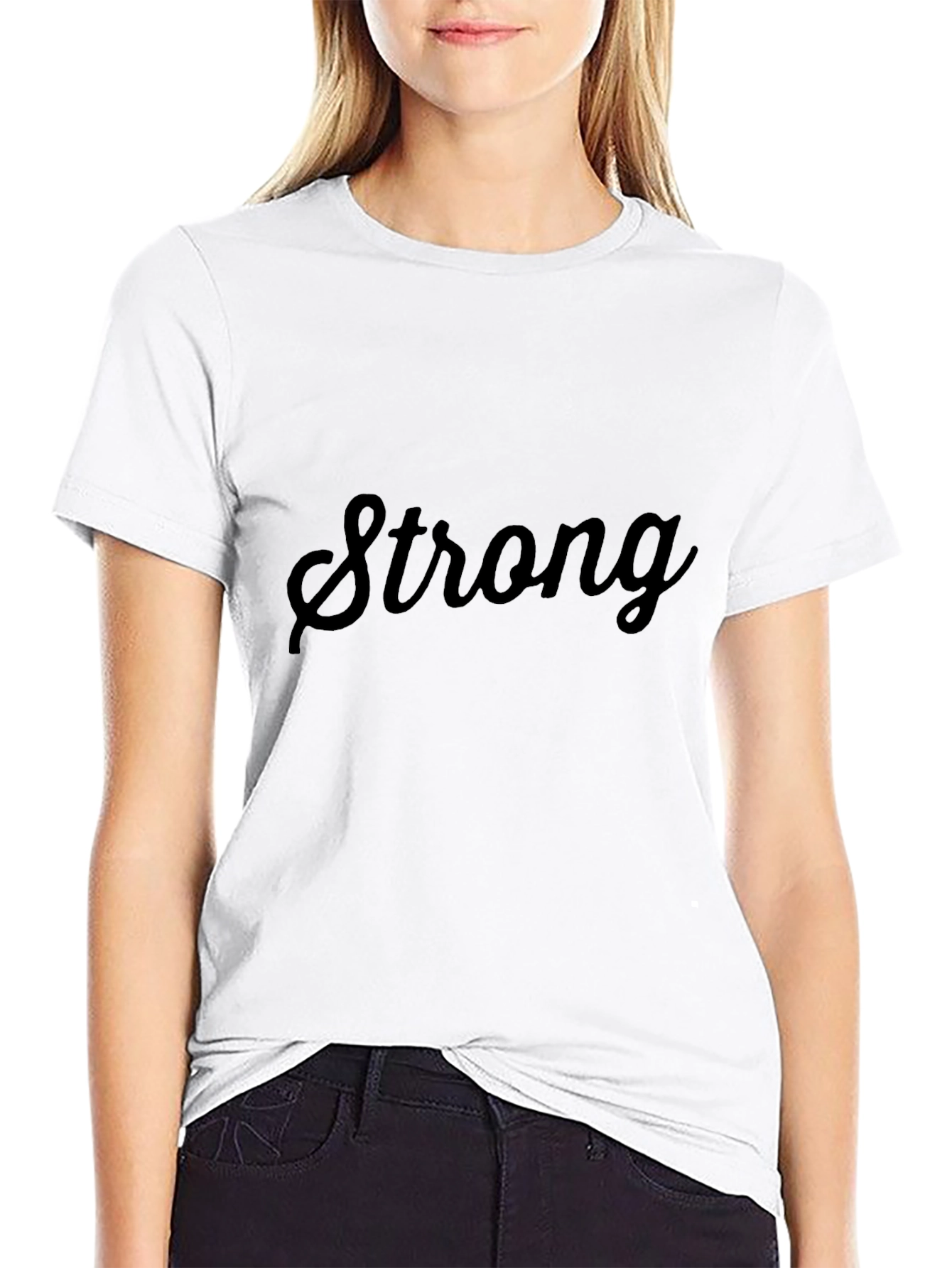 Strong Black T-Shirt - Casual & Stylish
