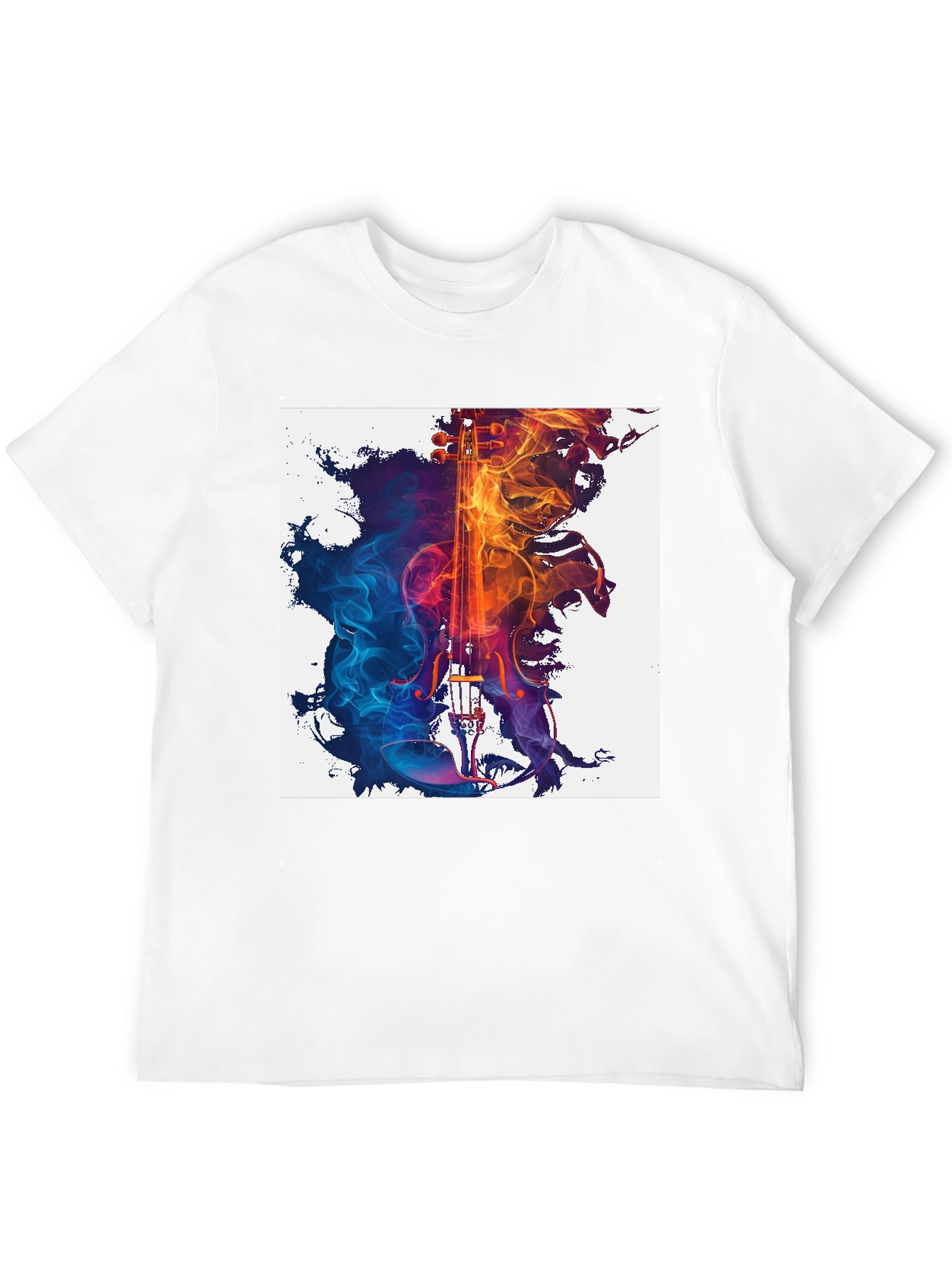 Abstract Violin Graphic T-Shirt