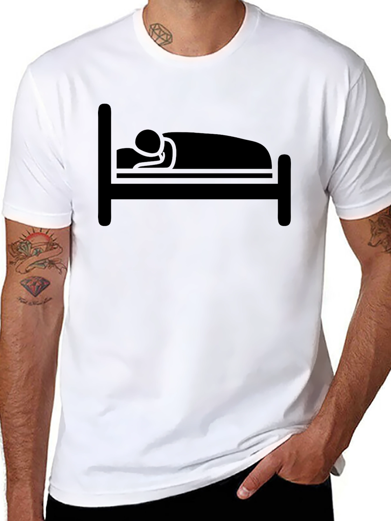 Sleepy Time T-Shirt - Unisex Bed Design Tee