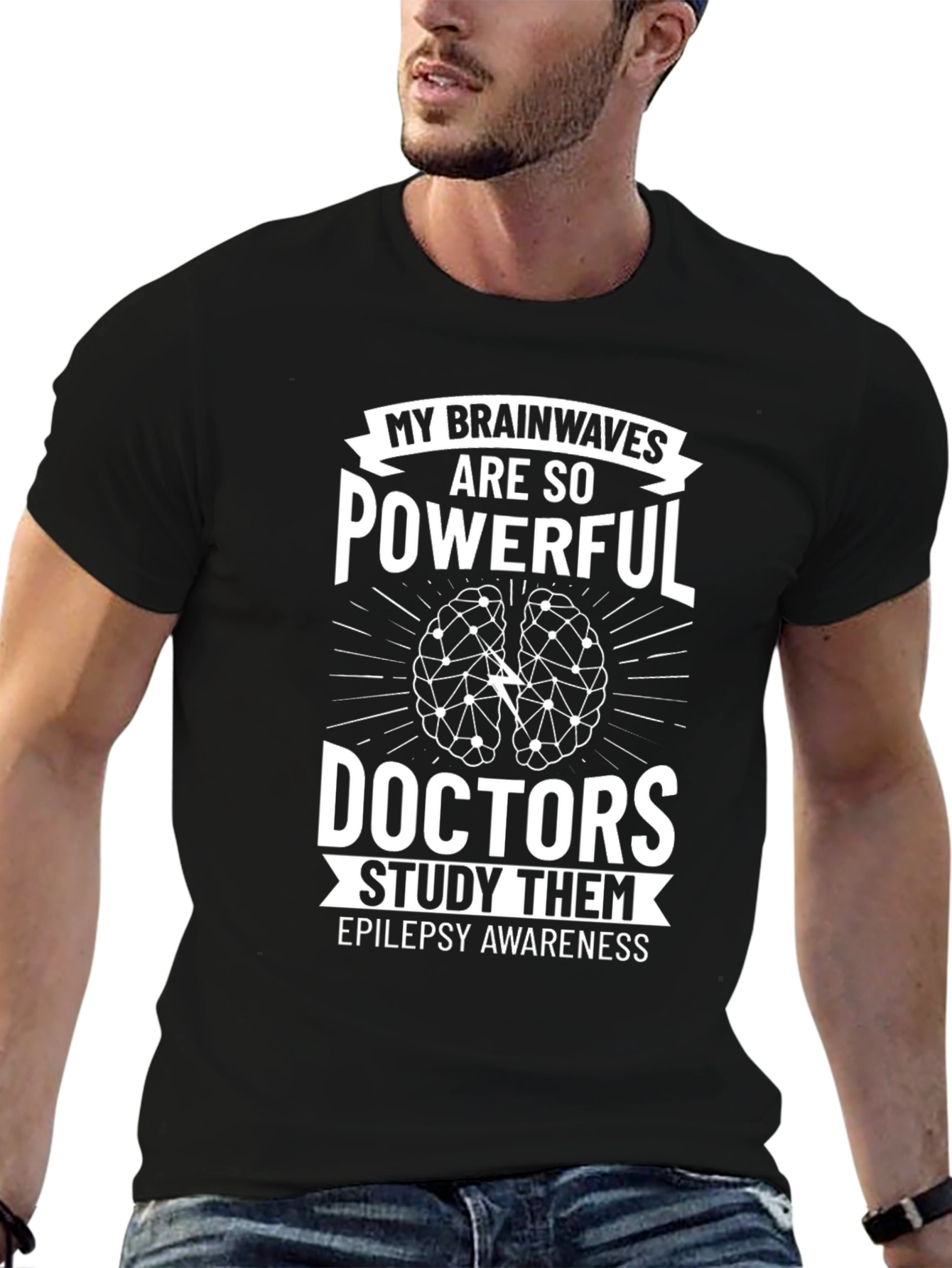 Epilepsy Awareness Brainwaves Powerful Doctors Study T-Shirt