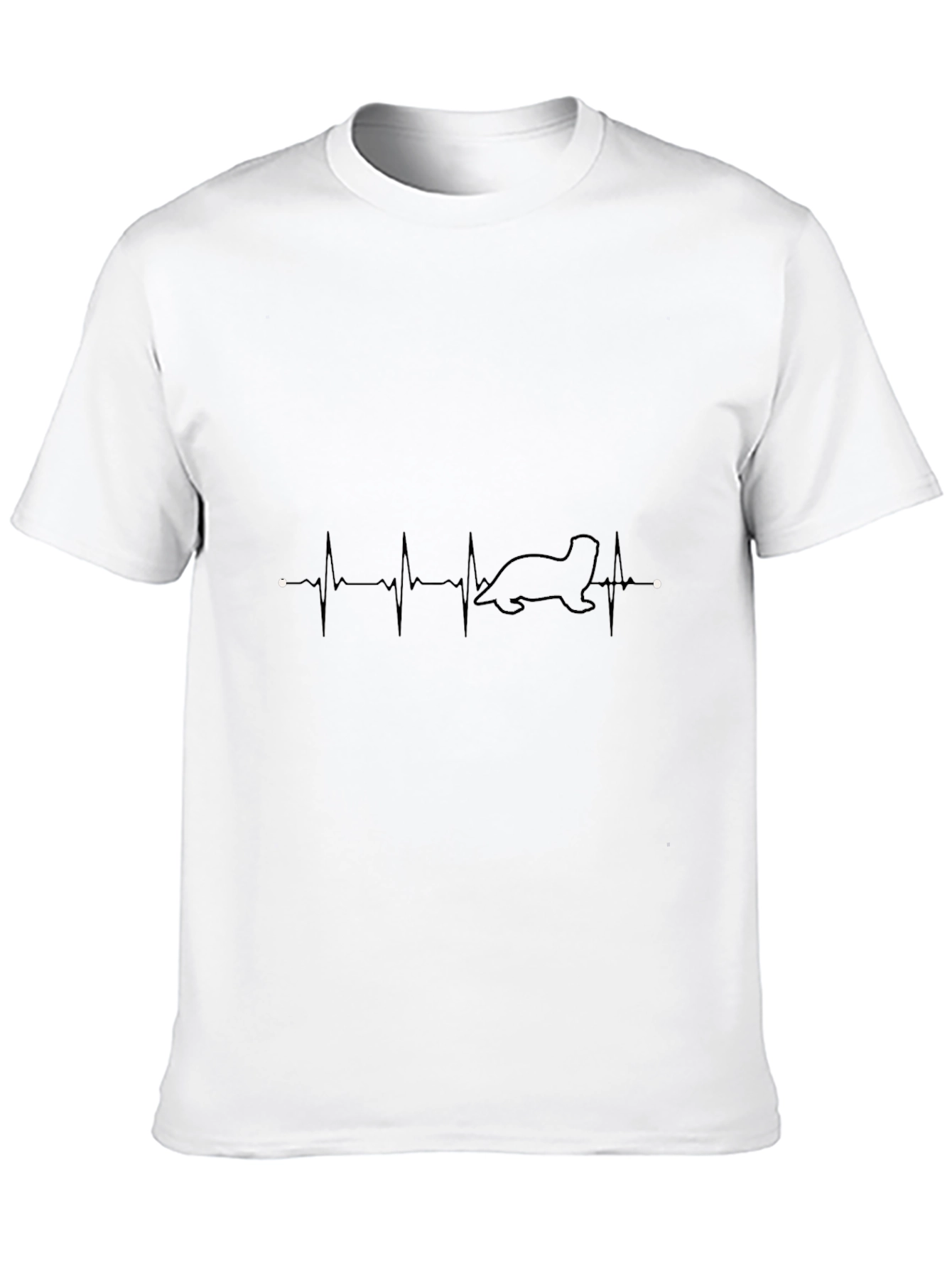Ferret Heartbeat T-Shirt - Cute Animal Lover Tee