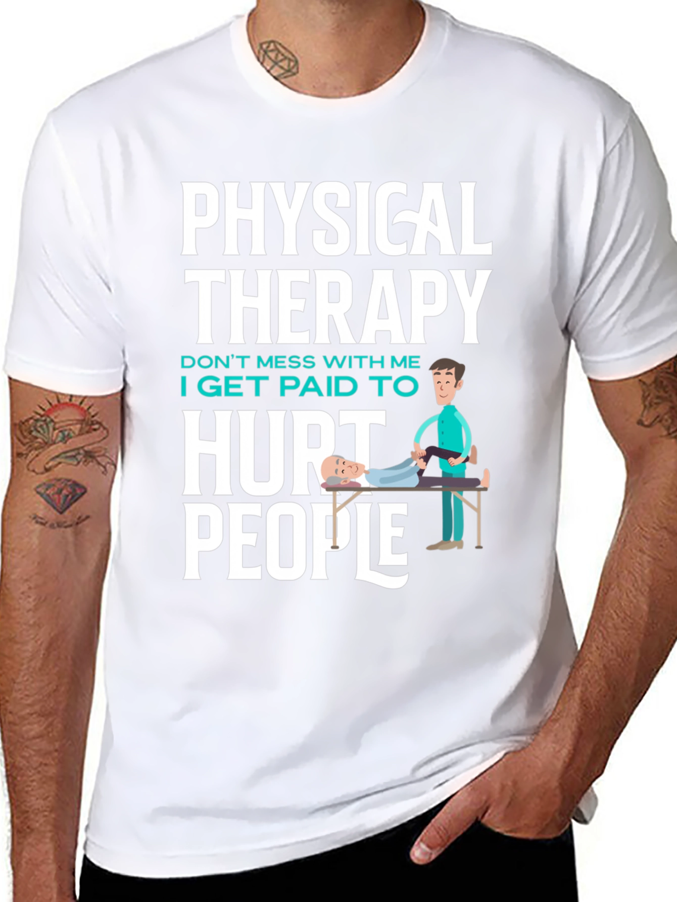 Physical Therapy Hurt People Graphic Tee