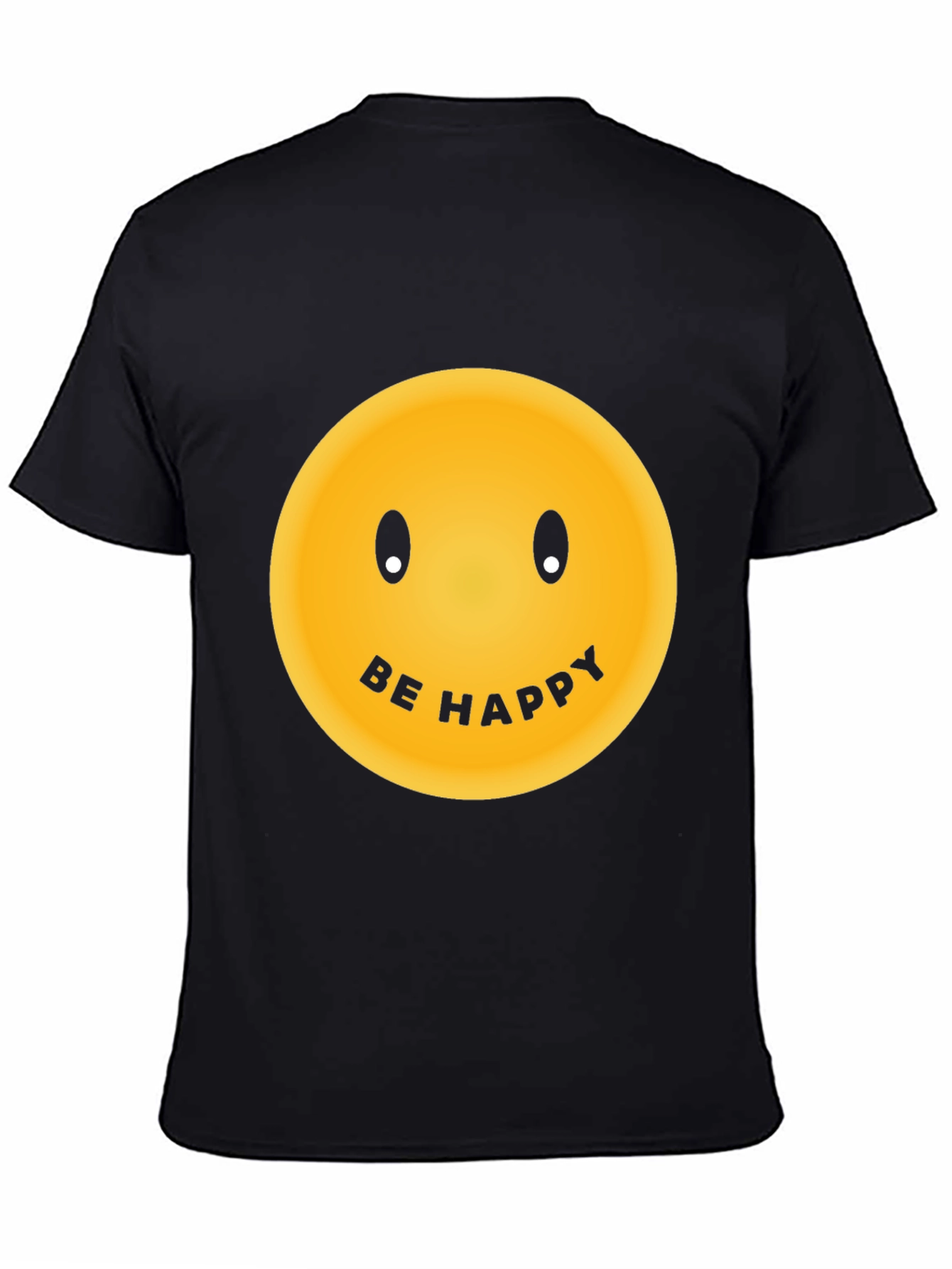 Be Happy Graphic Tee - Classic Smiley Face T-Shirt