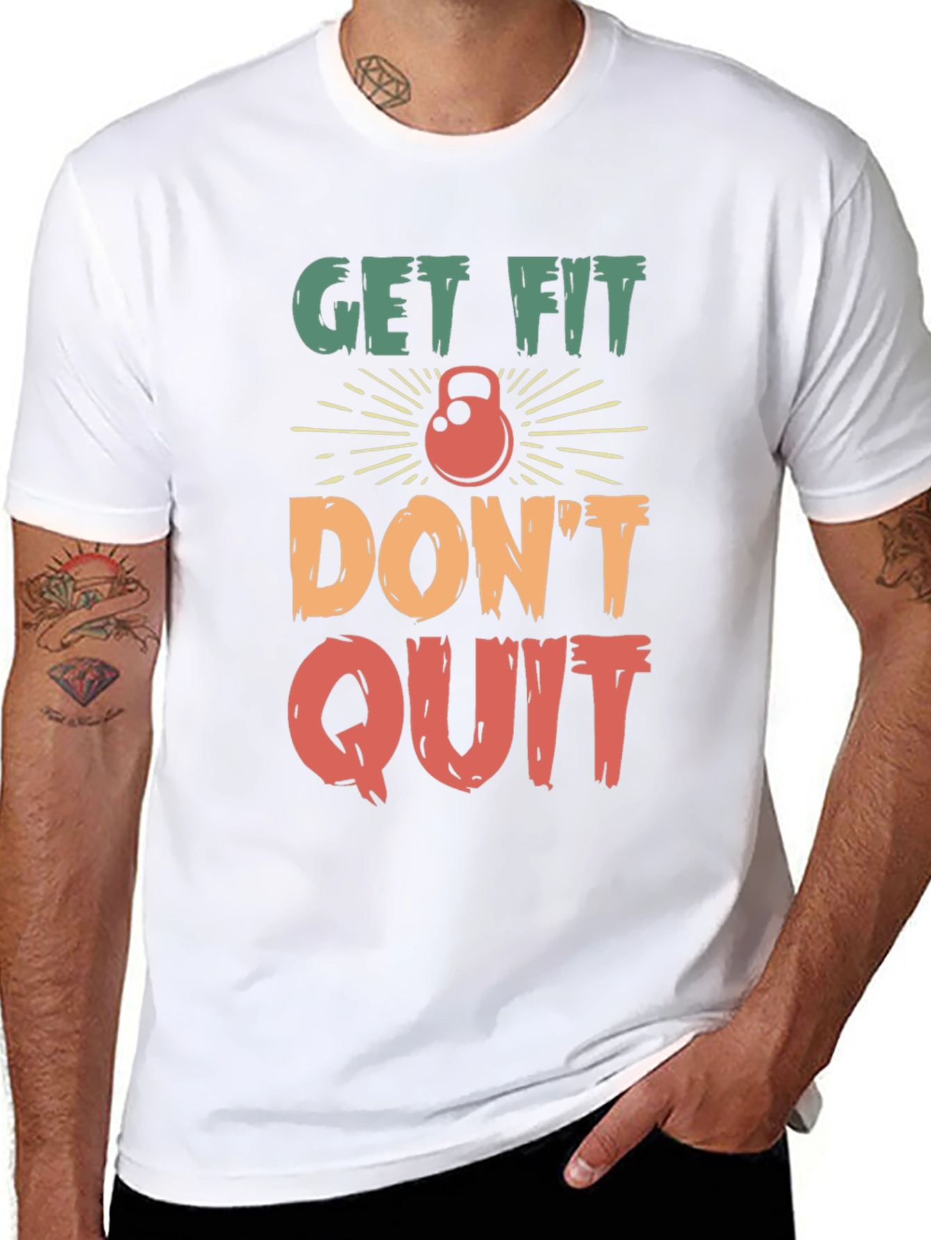 Get Fit Dont Quit Graphic Tee