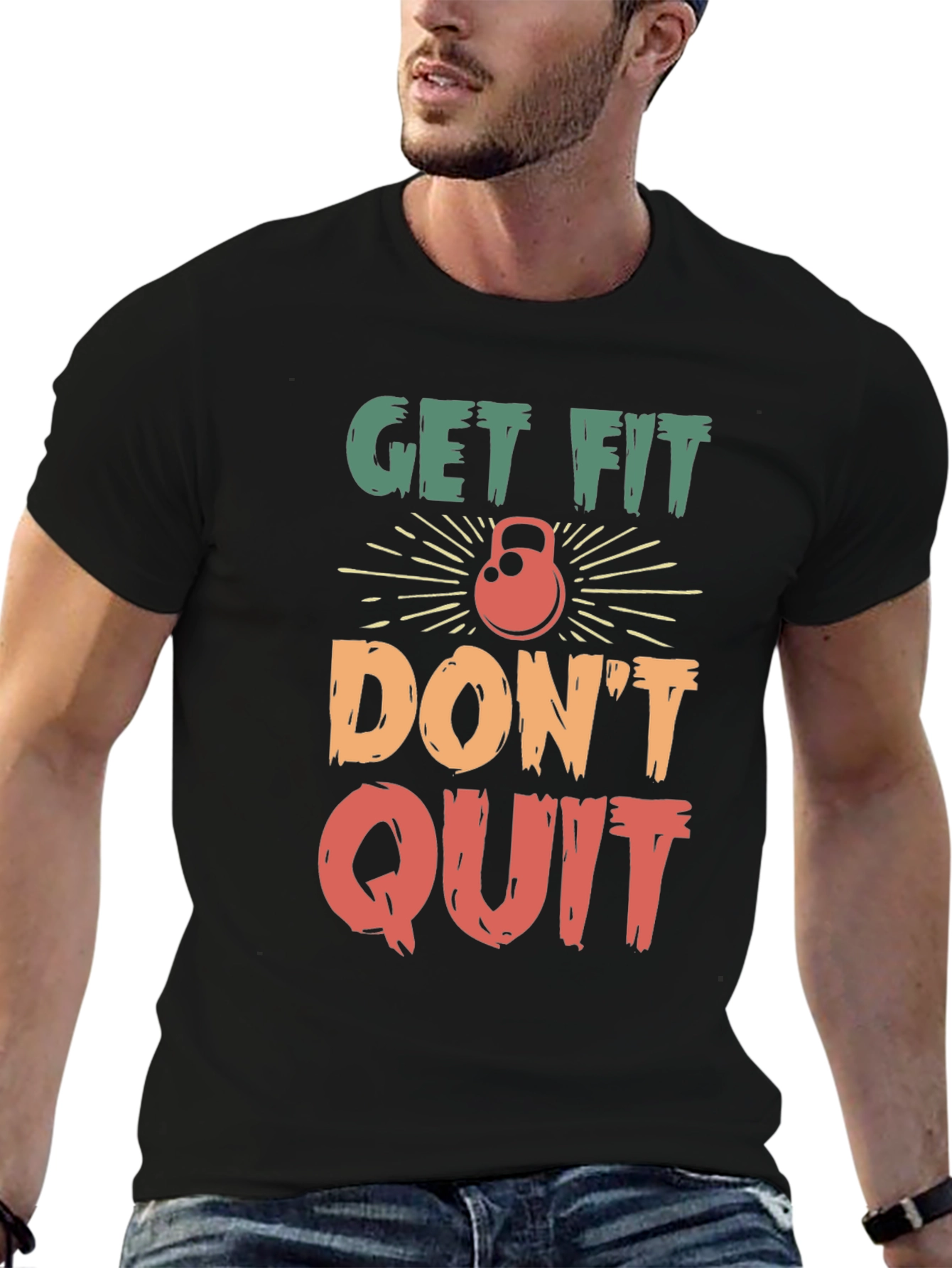 Get Fit Dont Quit Graphic Tee