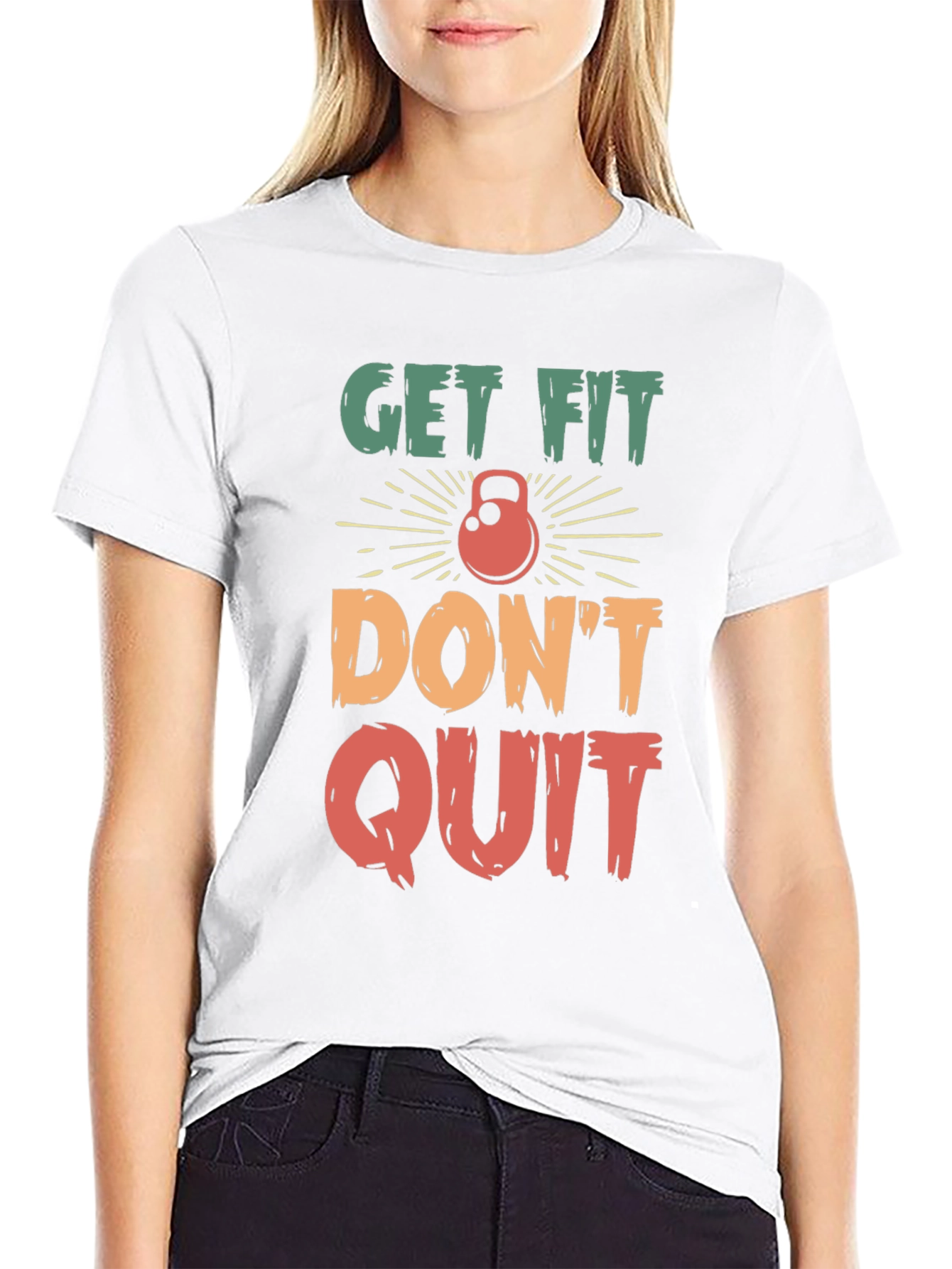 Get Fit Dont Quit Graphic Tee