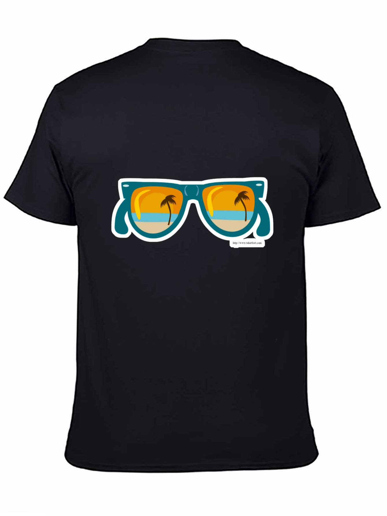 Beach Vibes T-Shirt - Palm Tree Sunglasses Graphic