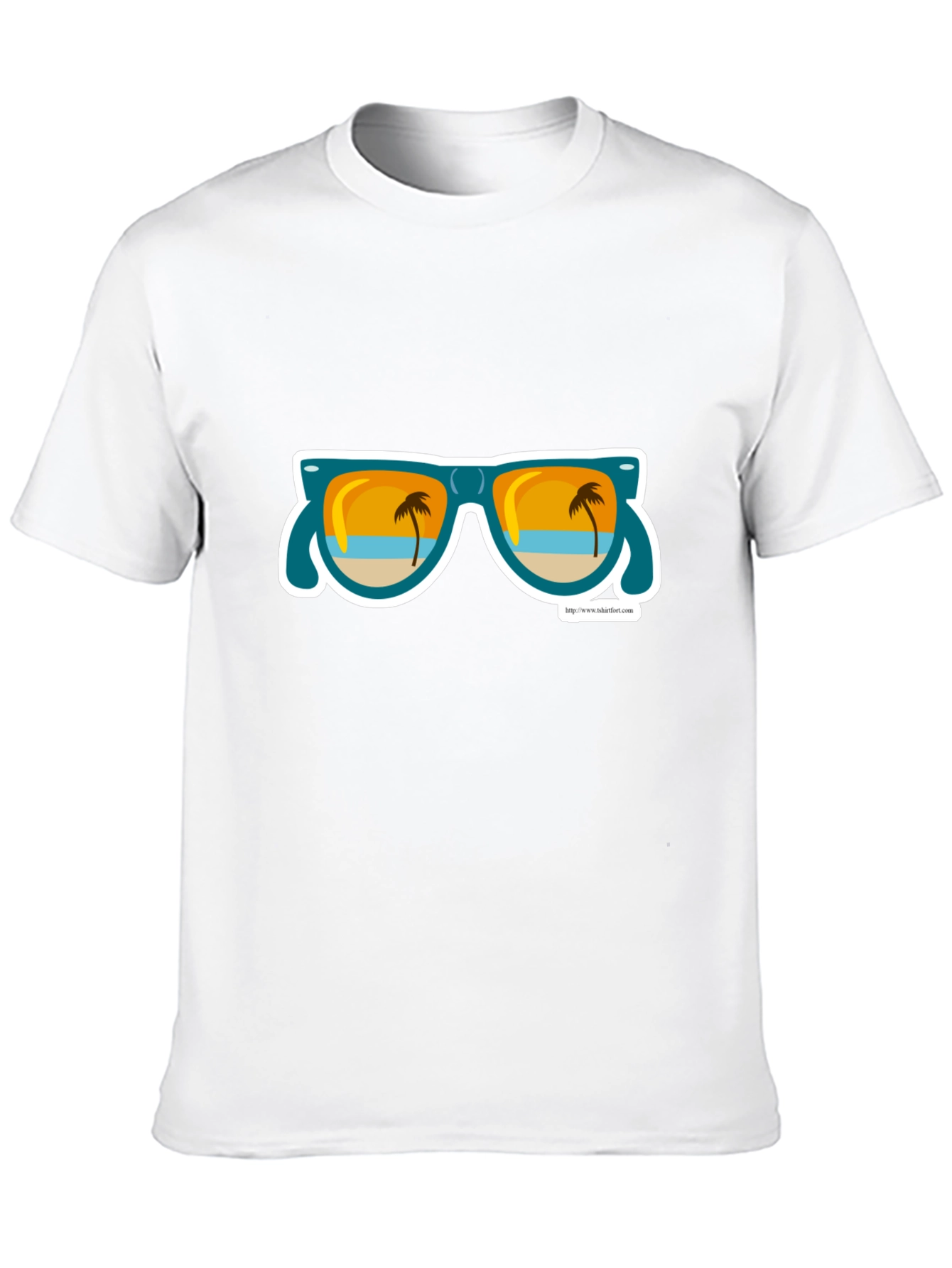 Beach Vibes T-Shirt - Palm Tree Sunglasses Graphic