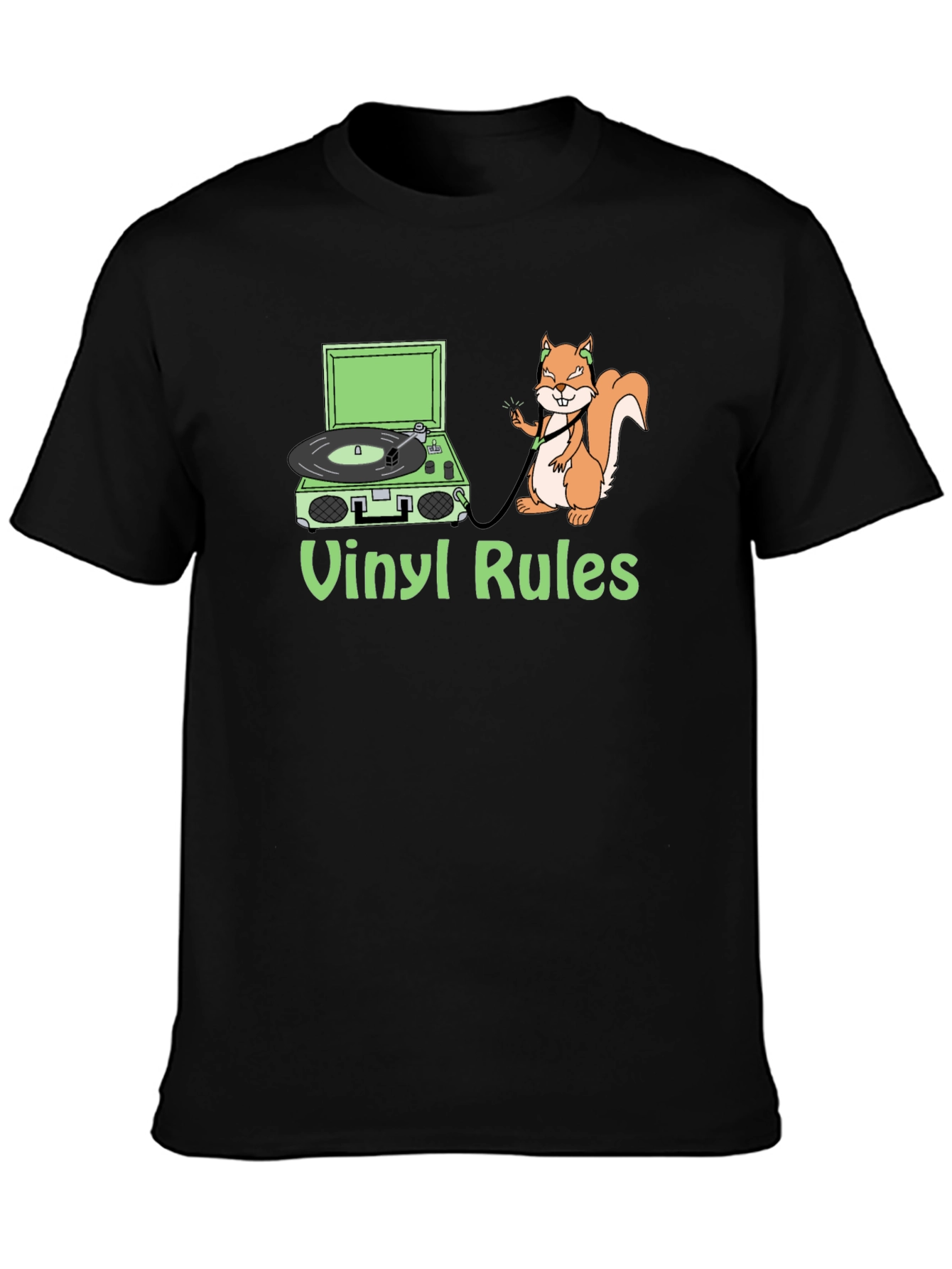 Vinyl Rules Squirrel T-Shirt