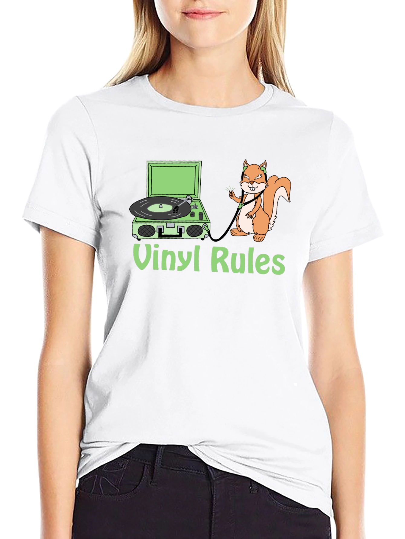 Vinyl Rules Squirrel T-Shirt
