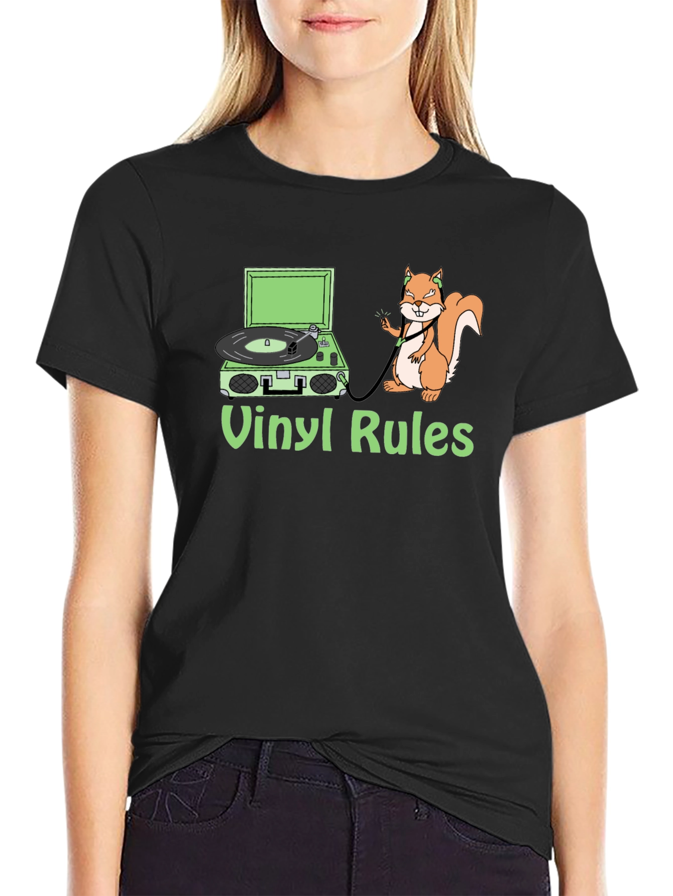 Vinyl Rules Squirrel T-Shirt