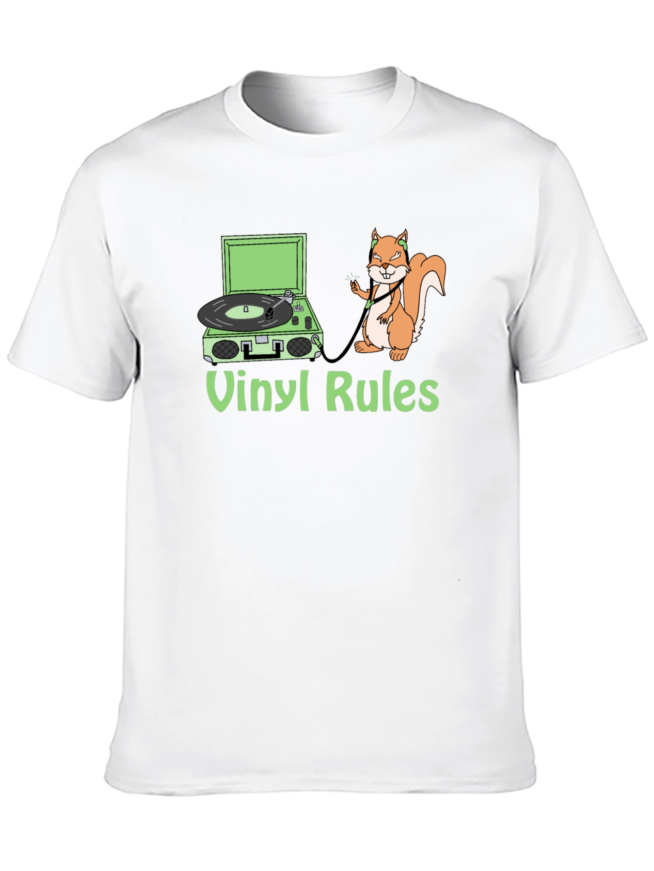 Vinyl Rules Squirrel T-Shirt