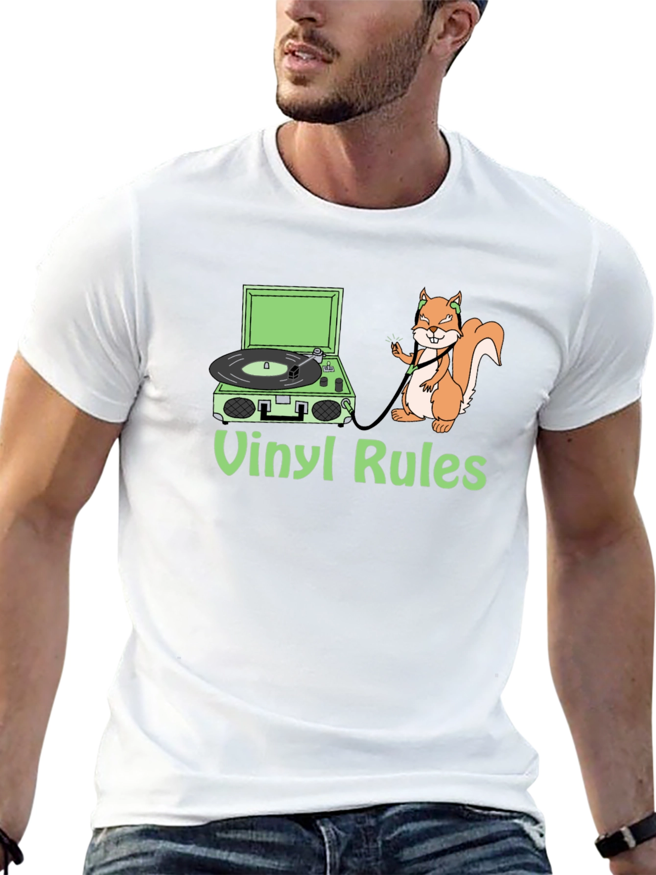 Vinyl Rules Squirrel T-Shirt